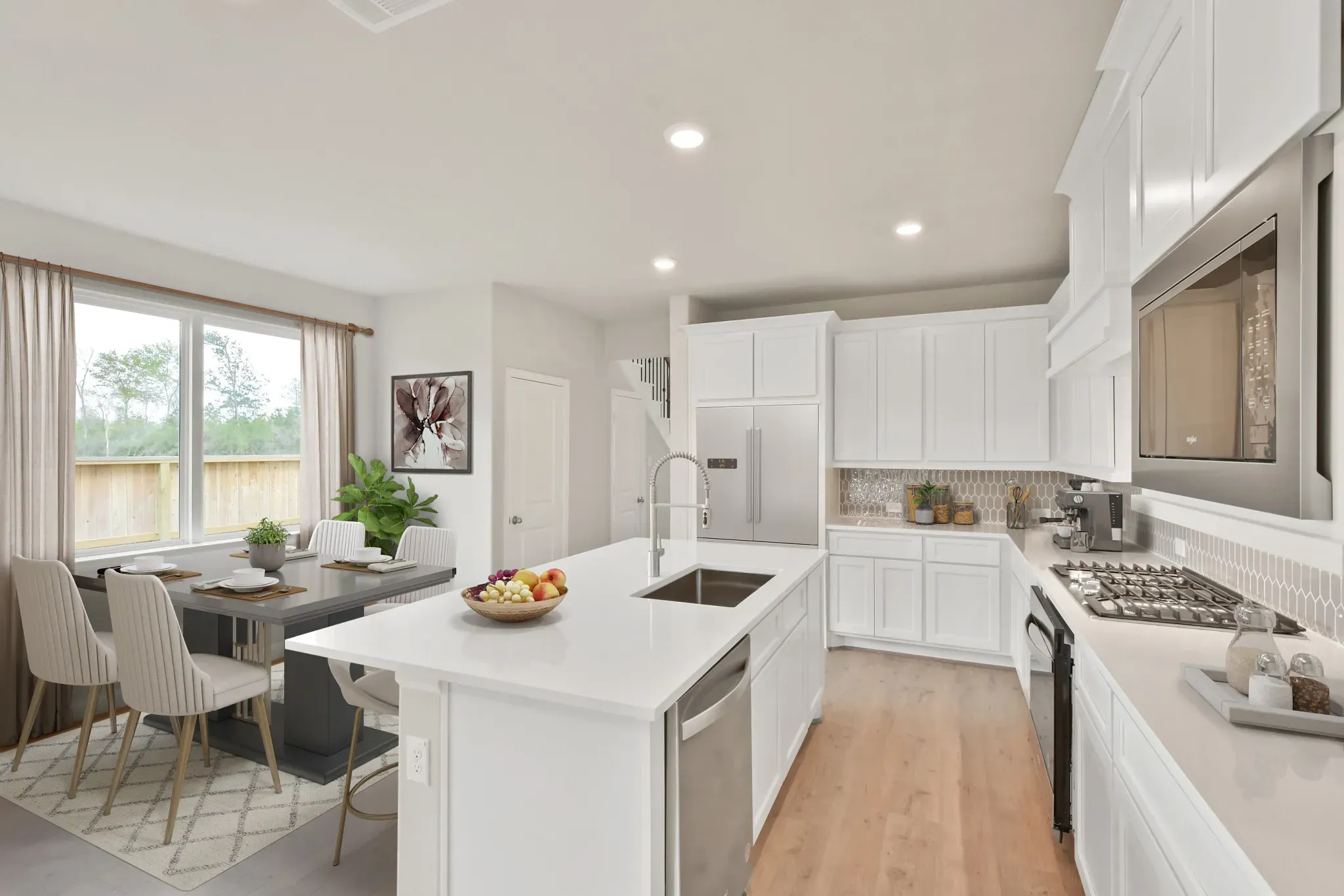 Plan 3049 kitchen - staged