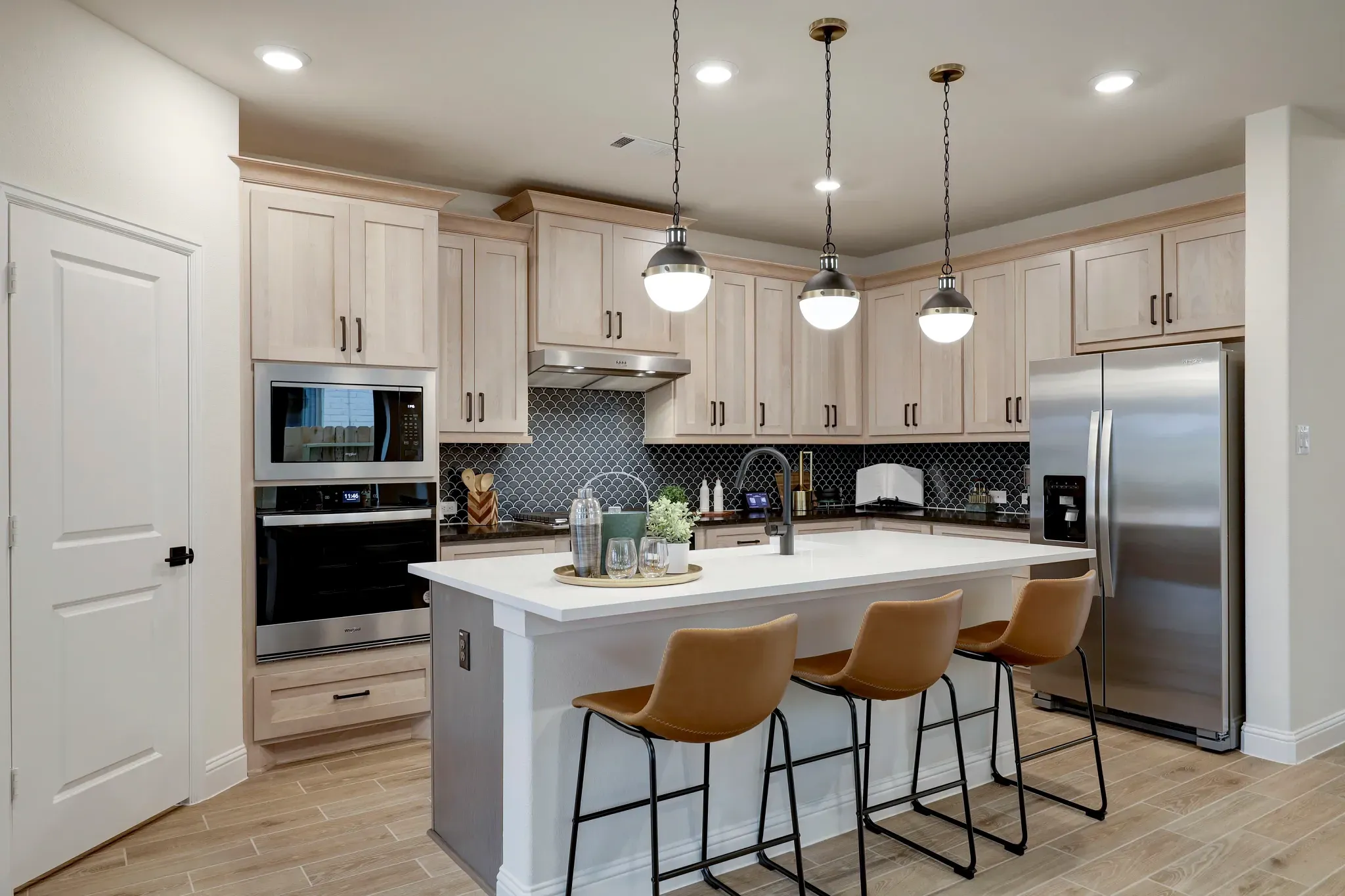 Plan 3059 kitchen - staged