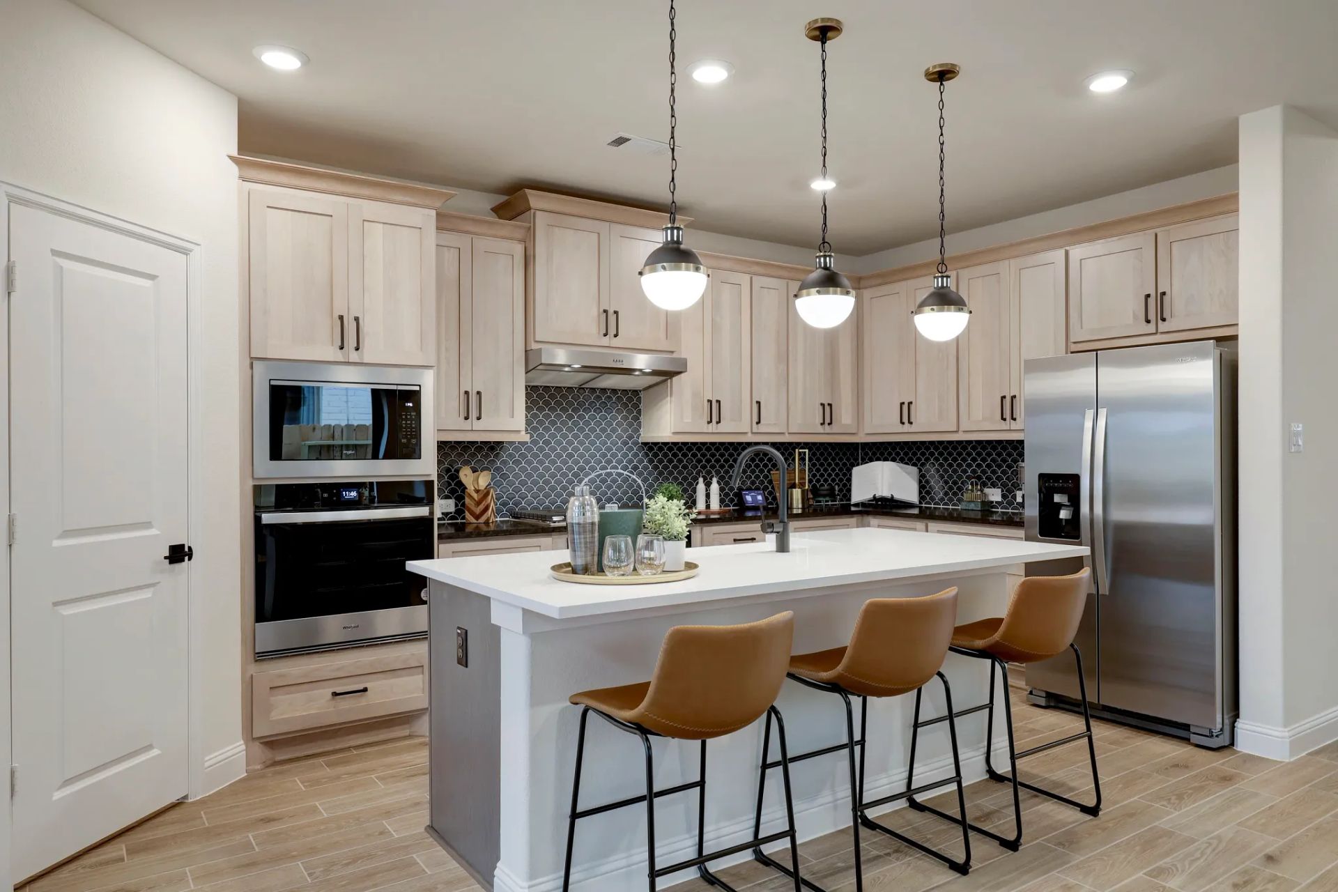 Plan 3059 kitchen - staged