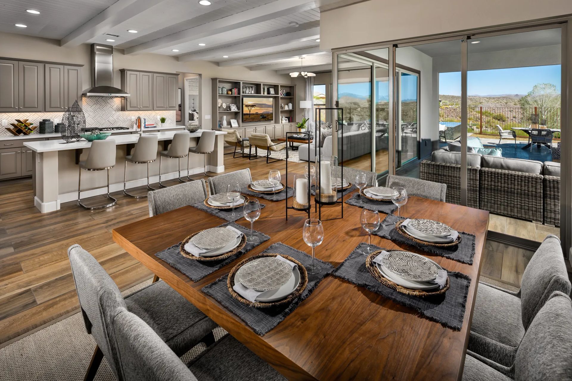 Latigo Great Room - Trilogy Wickeburg Ranch Model