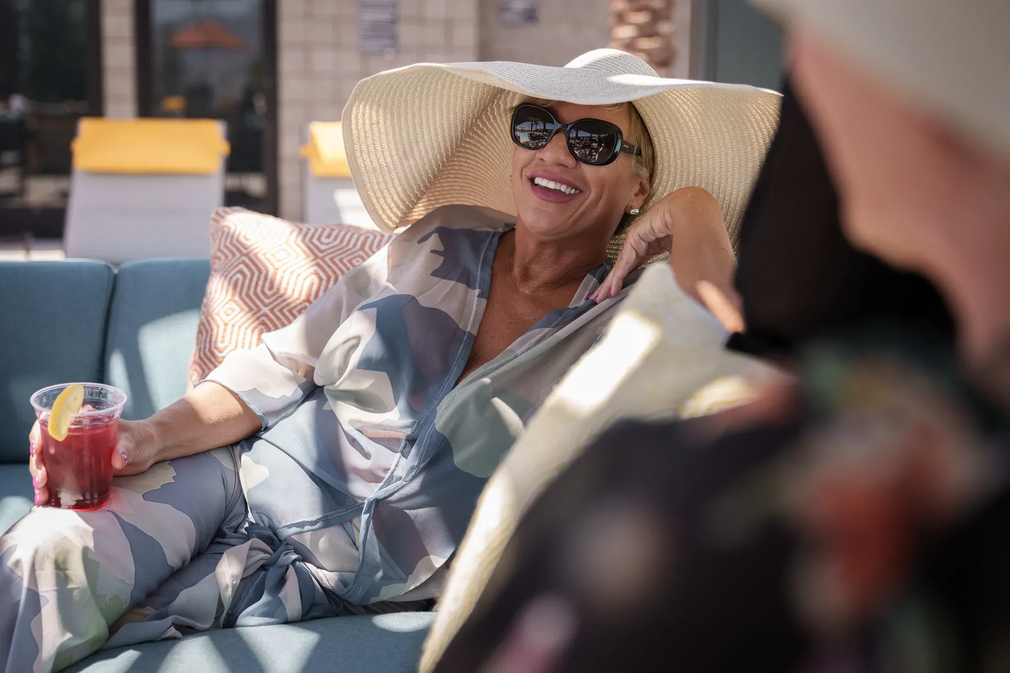 Homeowner Enjoying the Pool