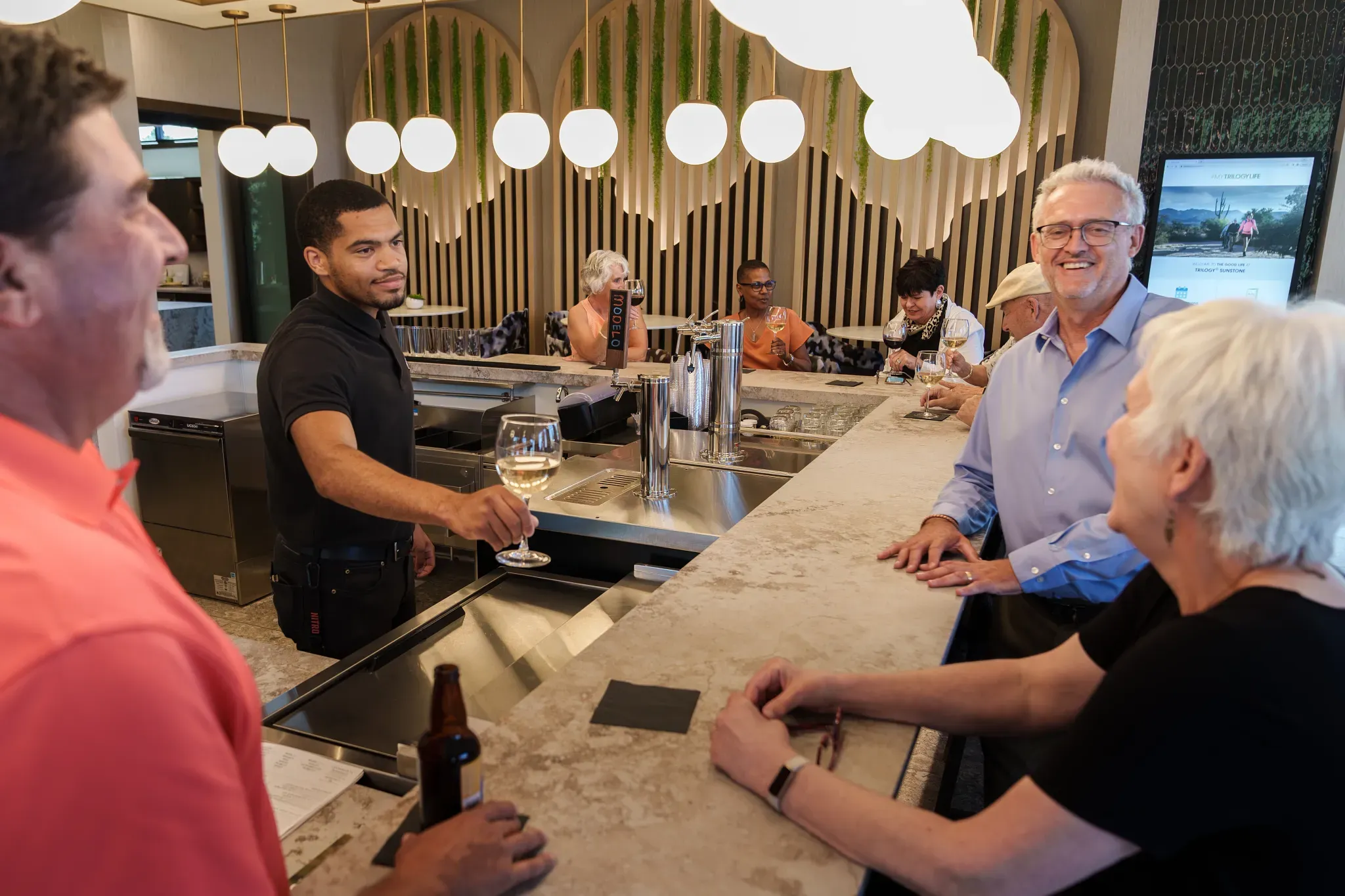 Trilogy Homeowners Enjoying Drinks