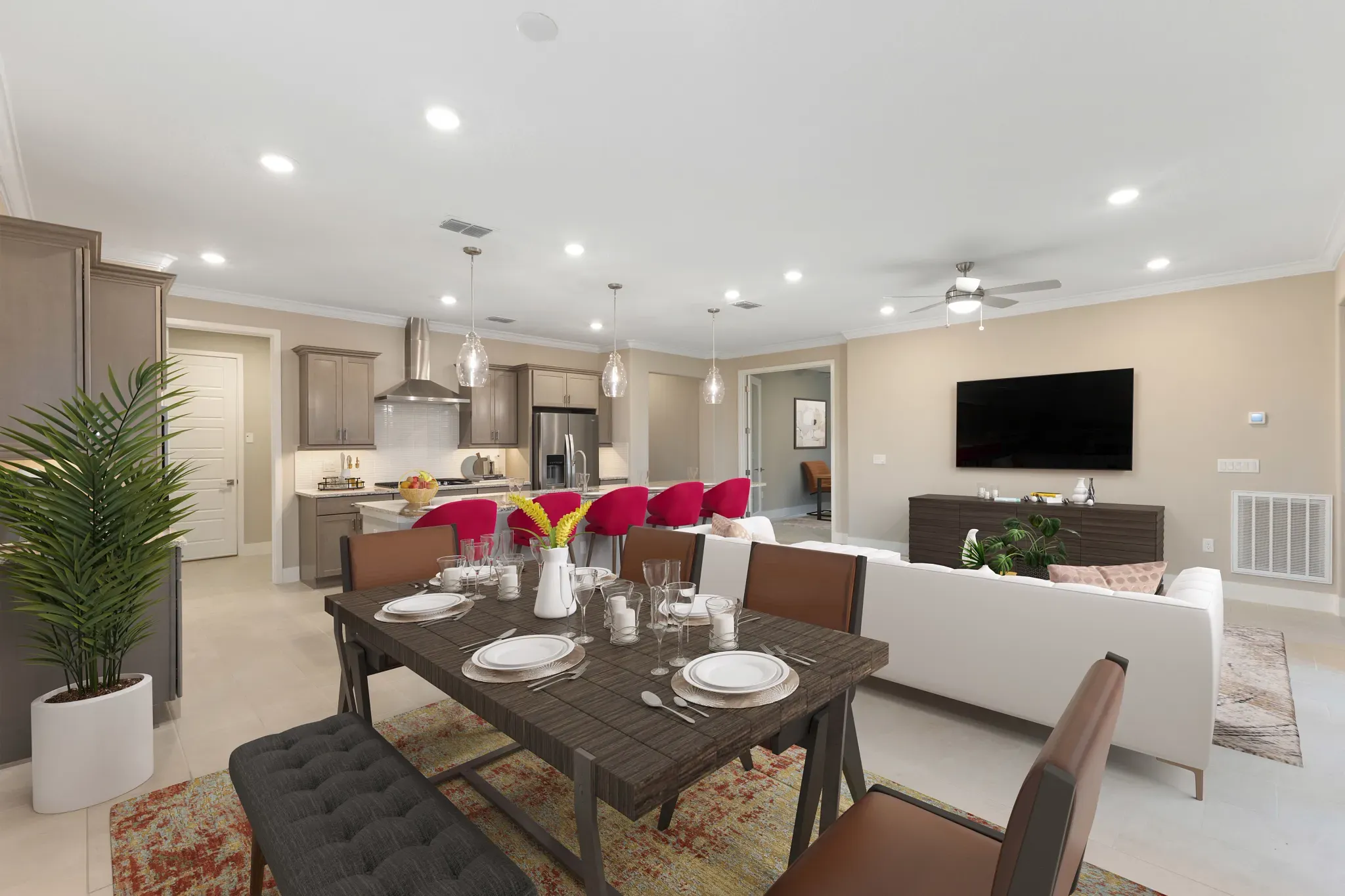 Virtually Staged Dining