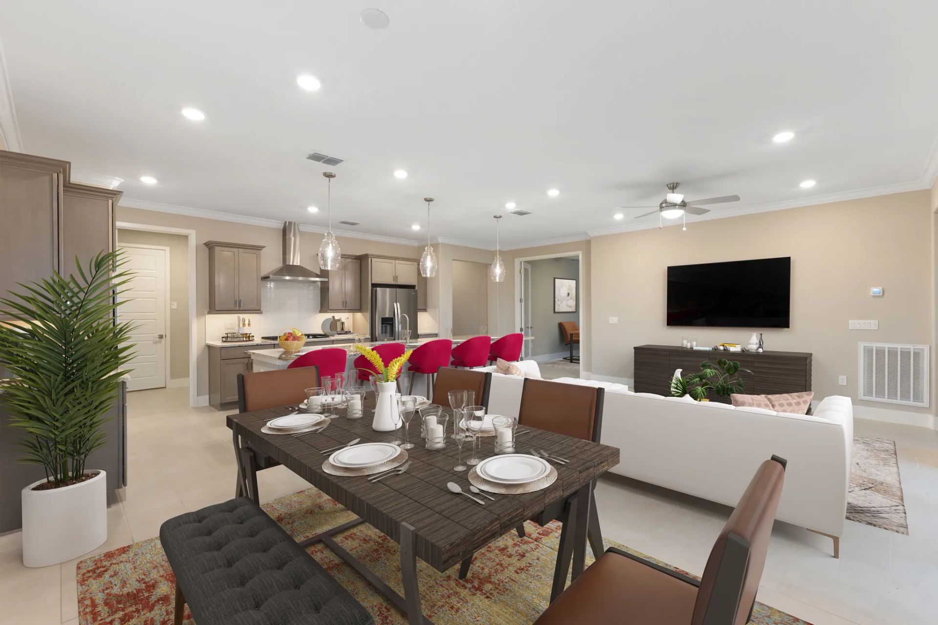Virtually Staged Dining