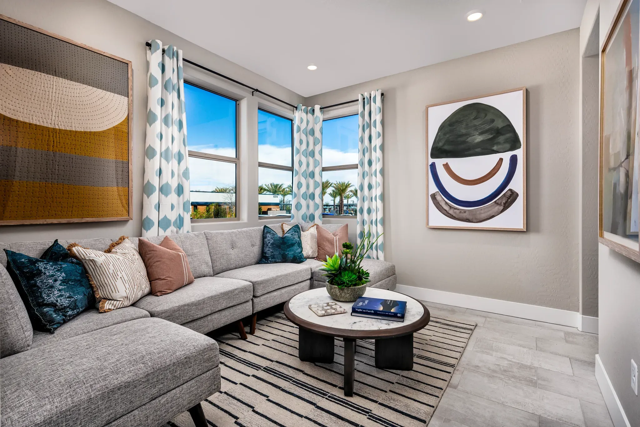 Model Home Guest Bed Living Area