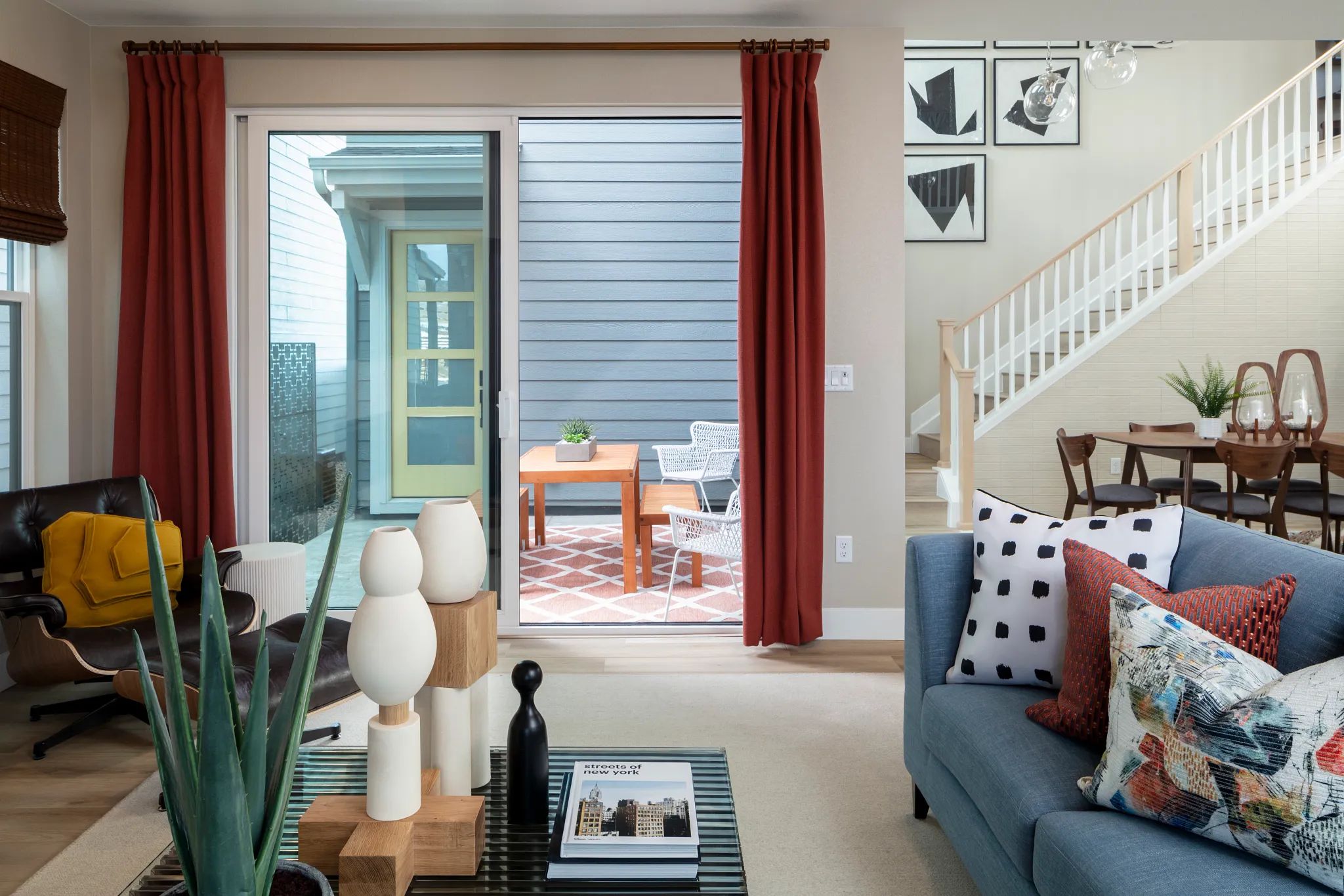 Eliot Model Great Room + Courtyard