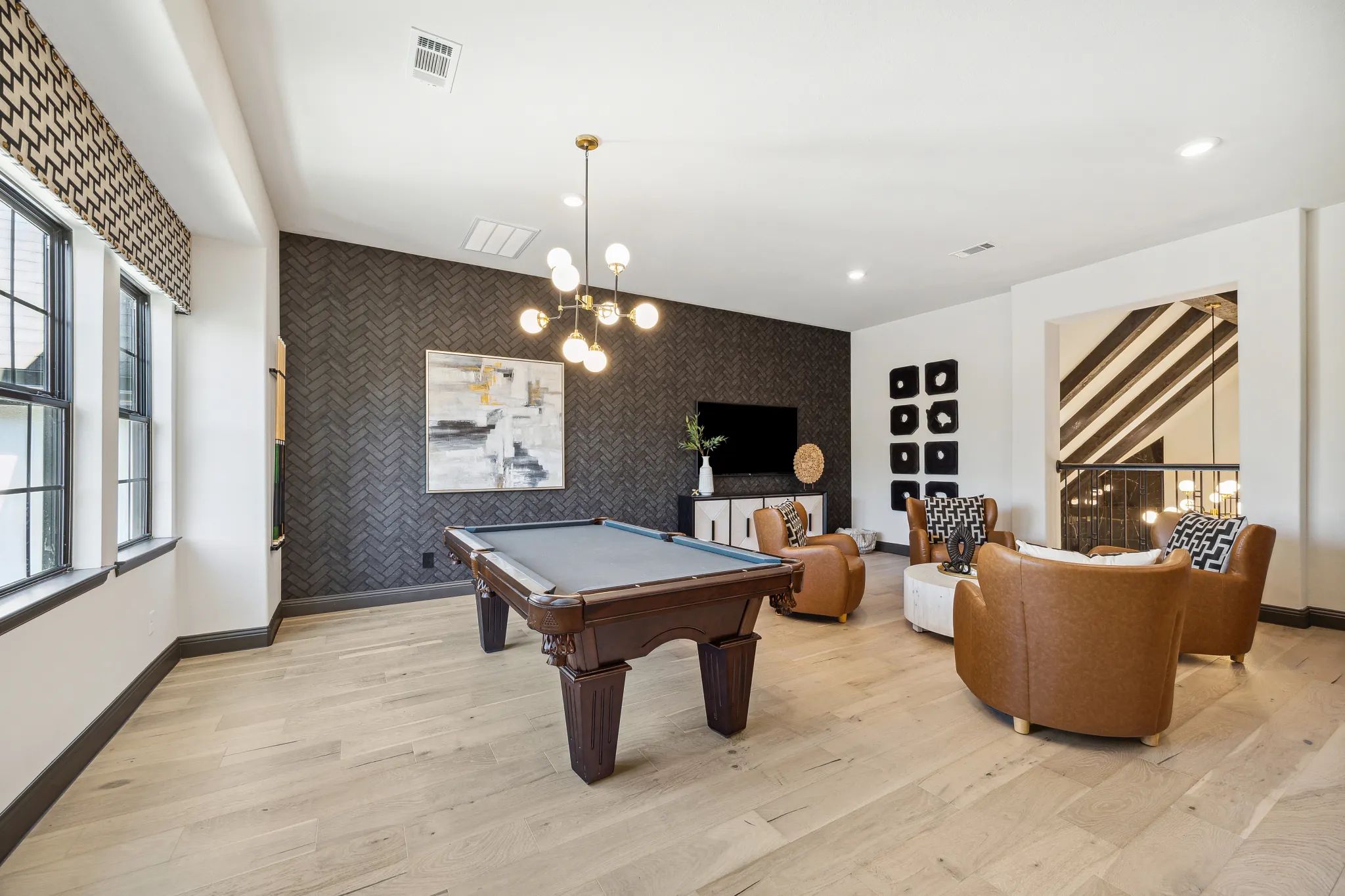 Plan 6020 game room - staged