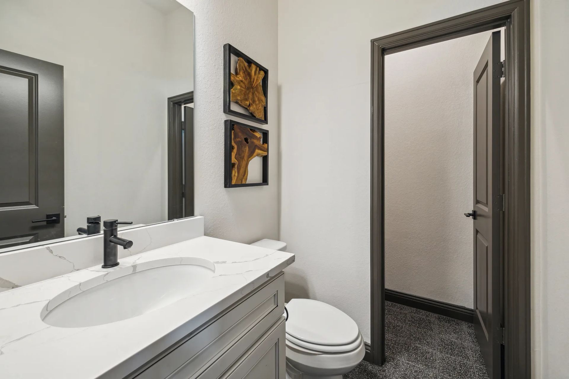 Plan 6020 Upstairs Powder Room - Staged