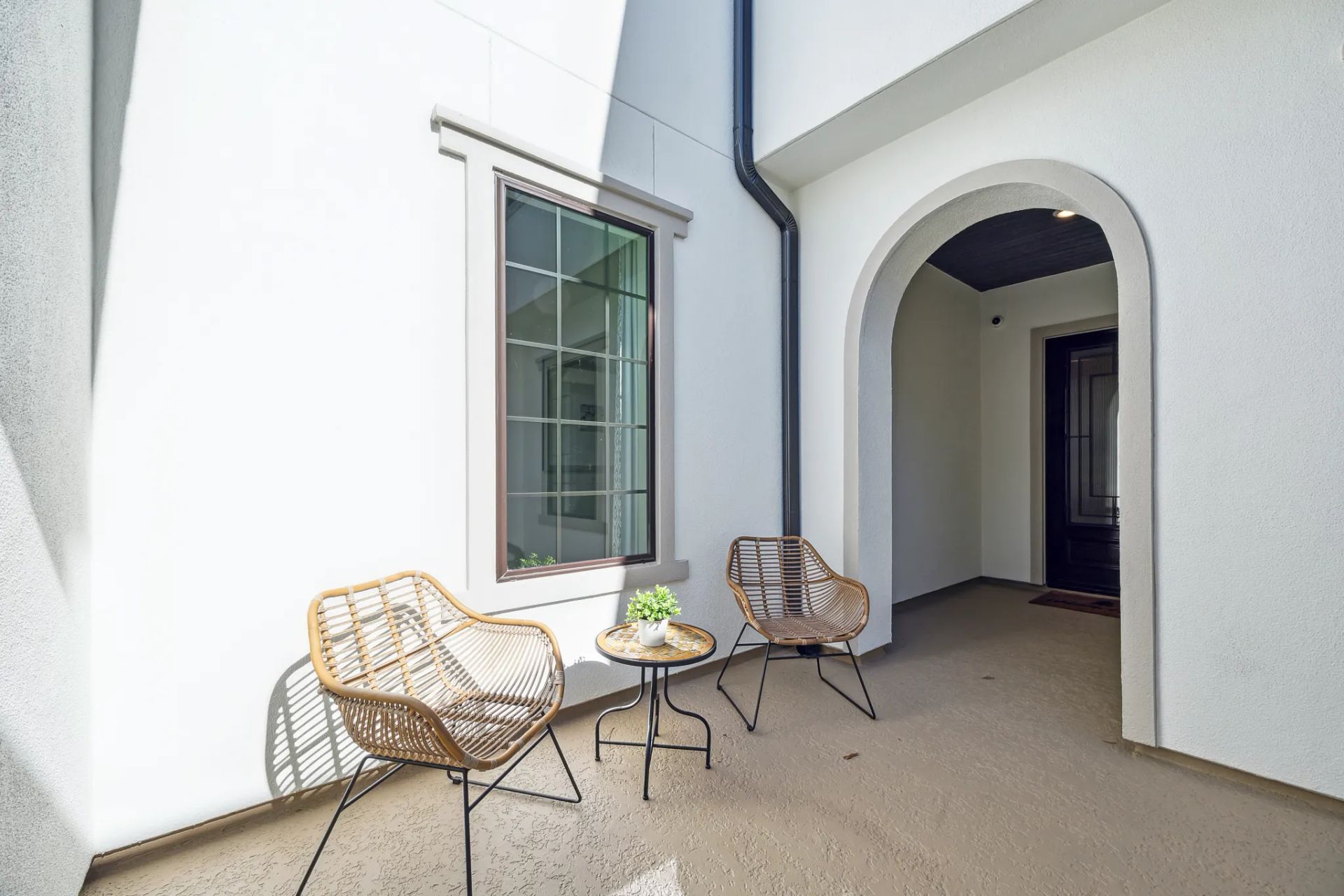 Plan 6020 model at Evergreen - courtyard