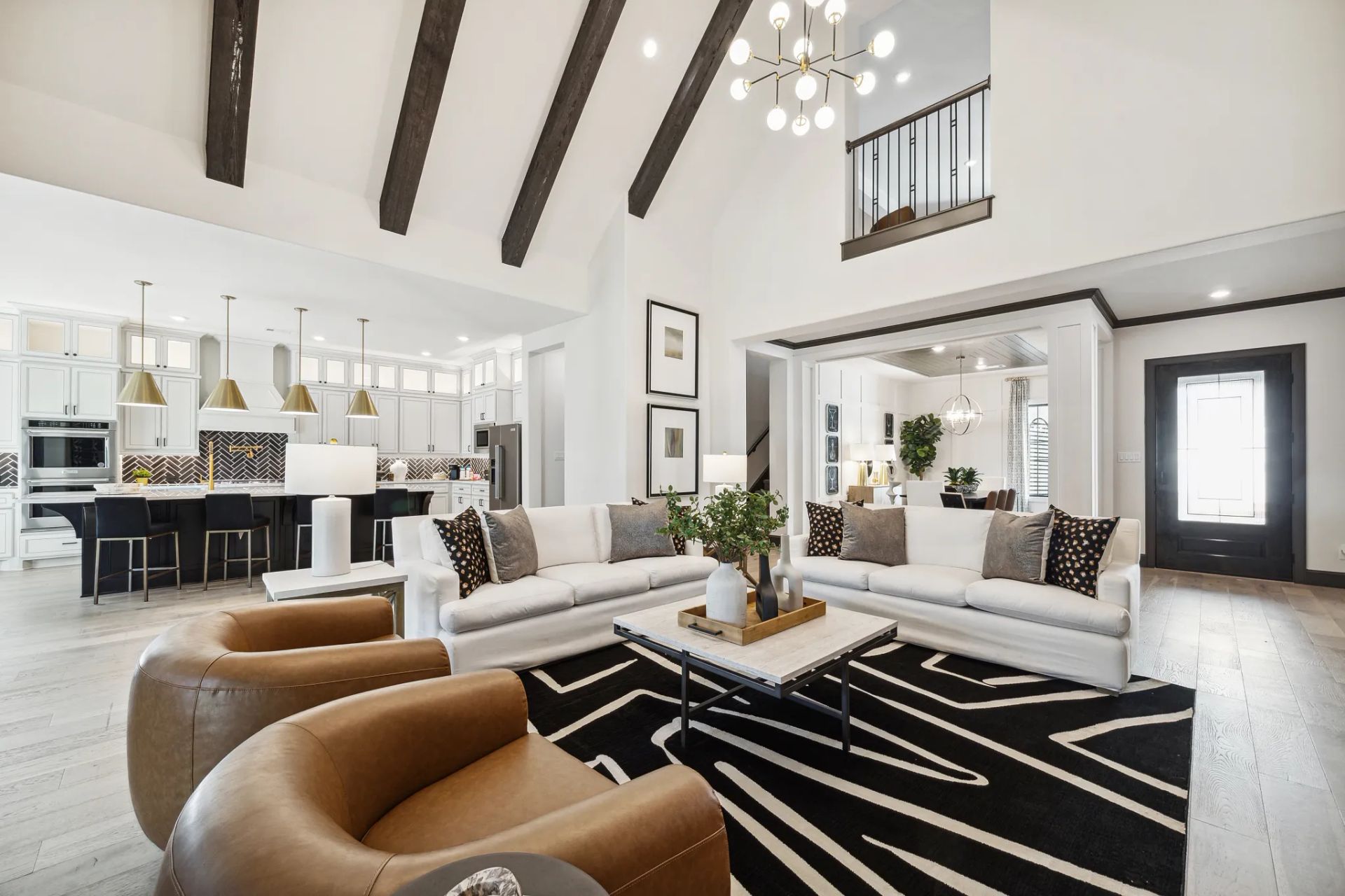 Plan 6020 model at Evergreen - great room