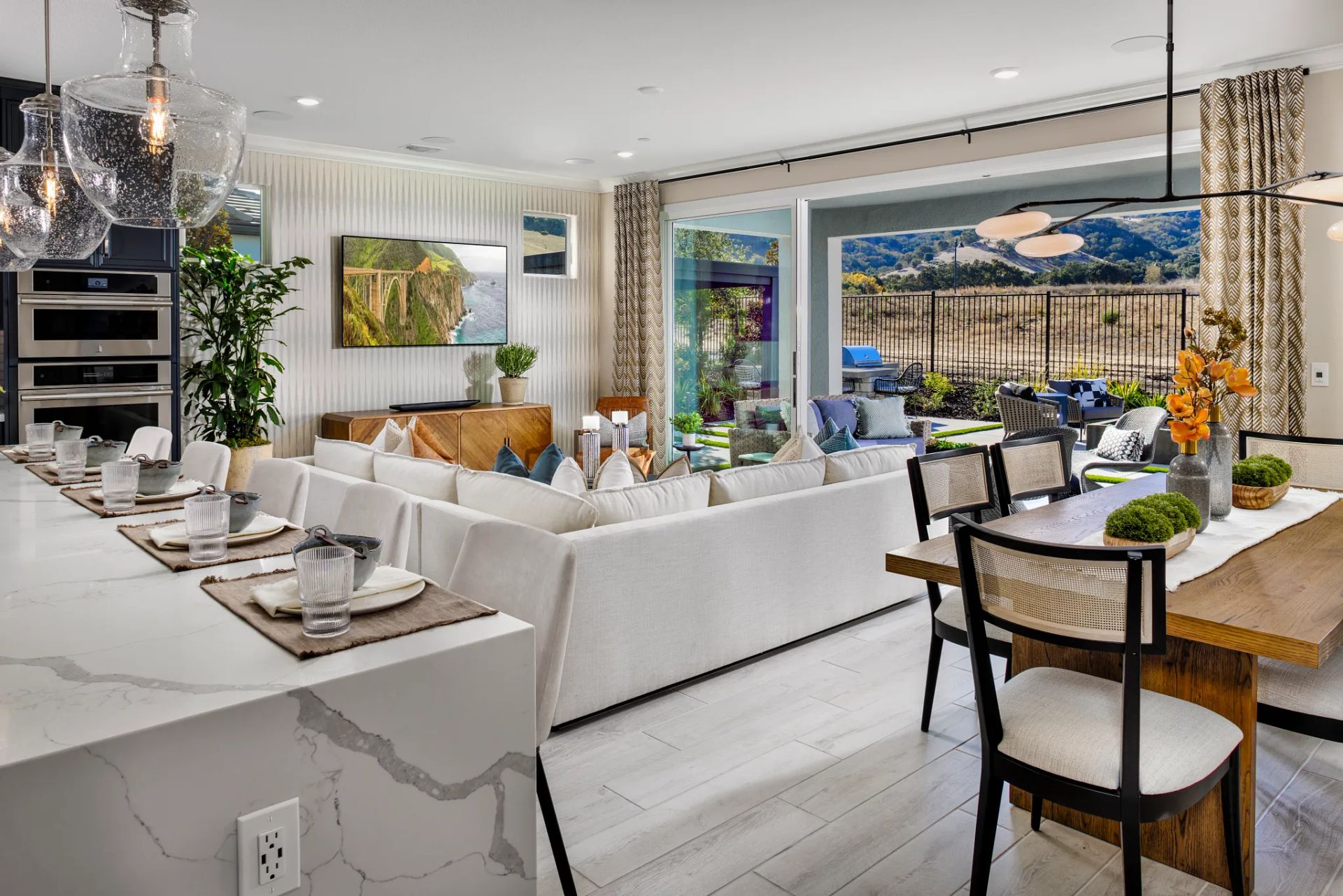 Great Room & Dining of the Connect Model Home