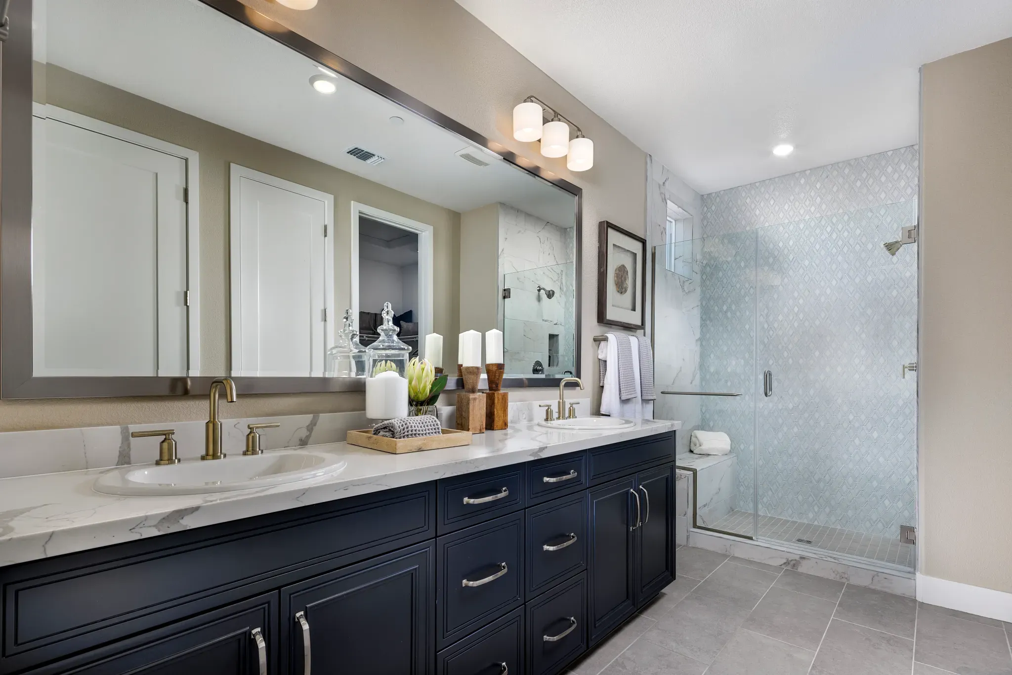 Primary Bathroom of the Connect Model Home