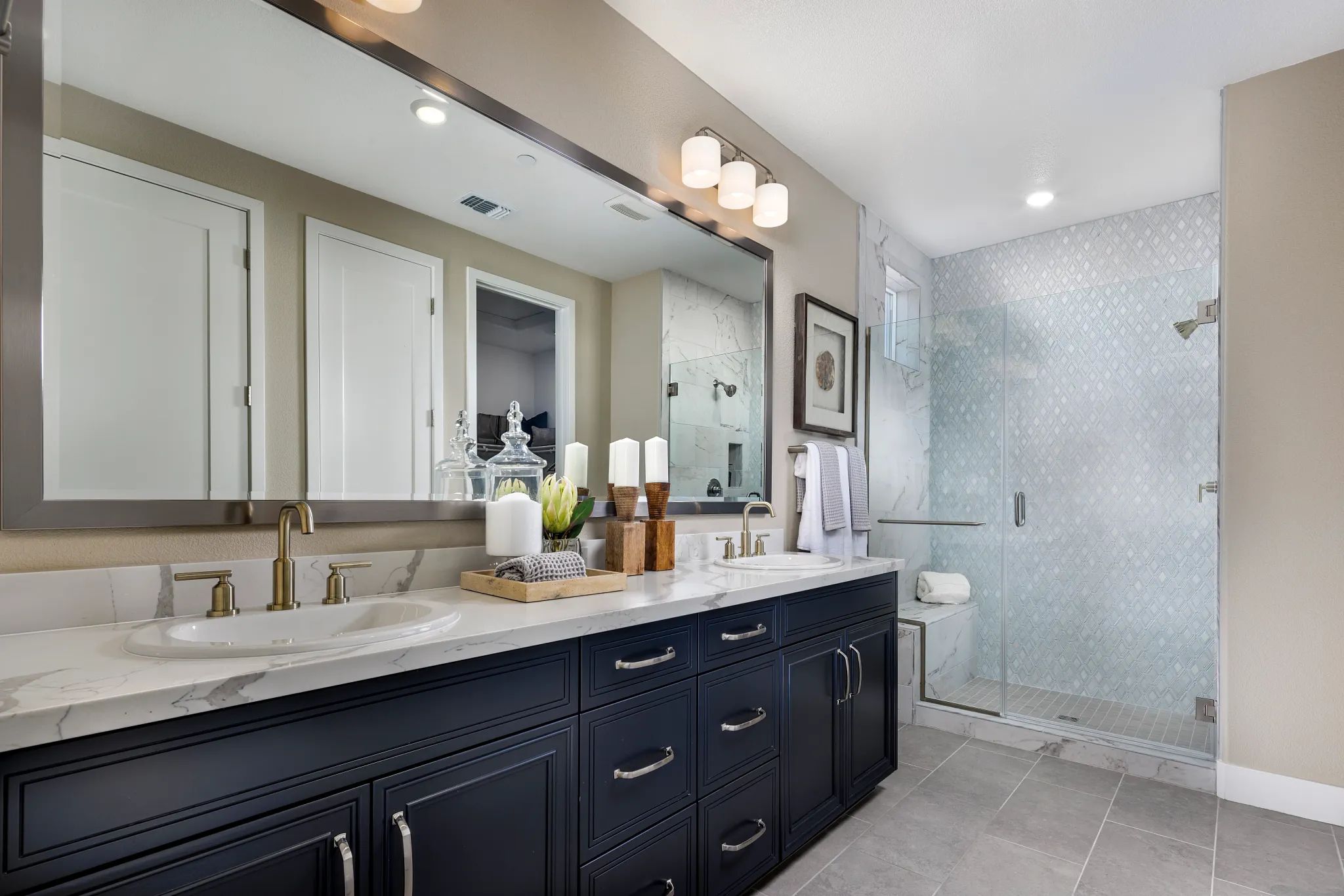 Primary Bathroom of the Connect Model Home