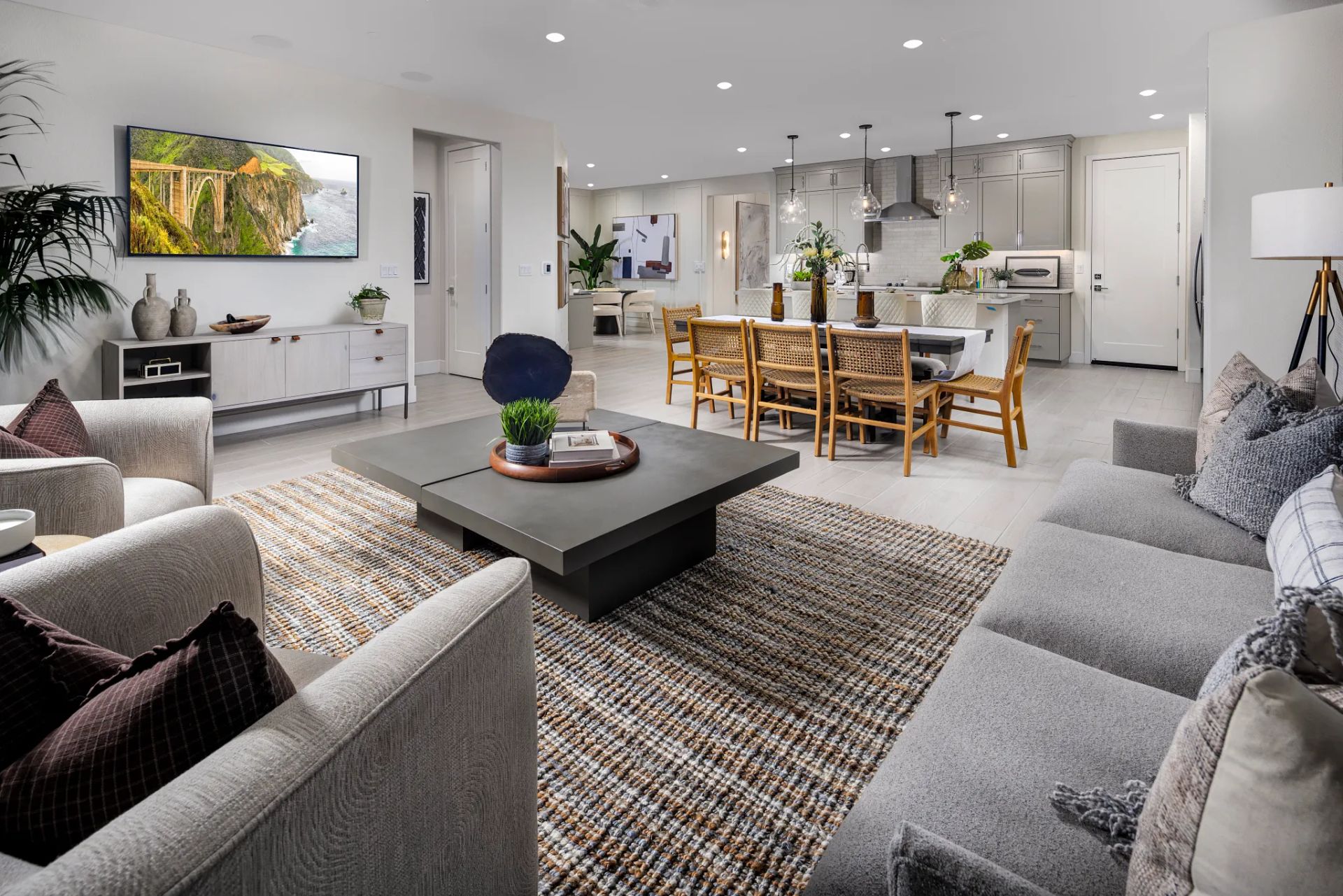 Great Room & Kitchen of the Dream Model Home