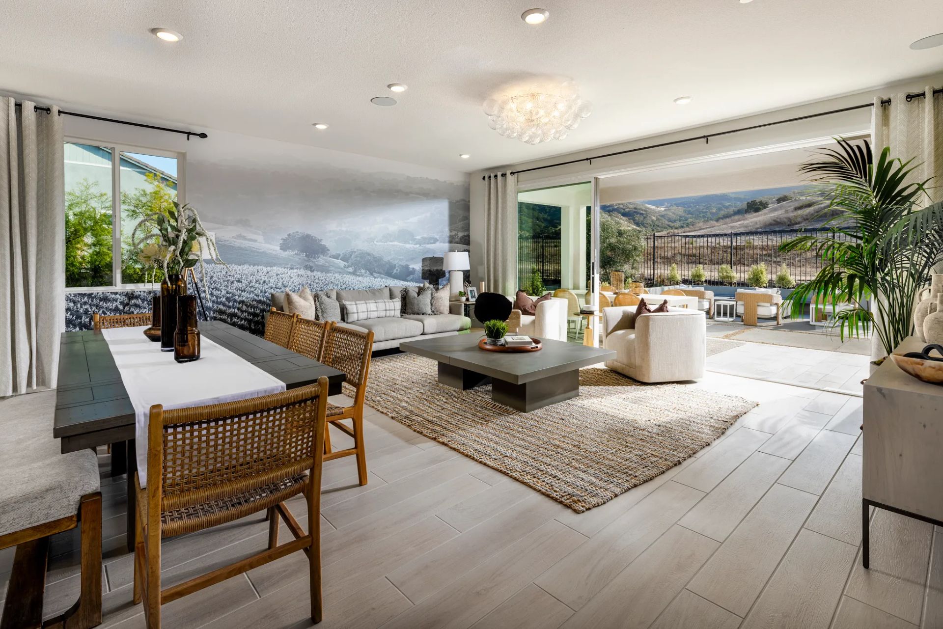 Great Room & Dining of the Dream Model Home