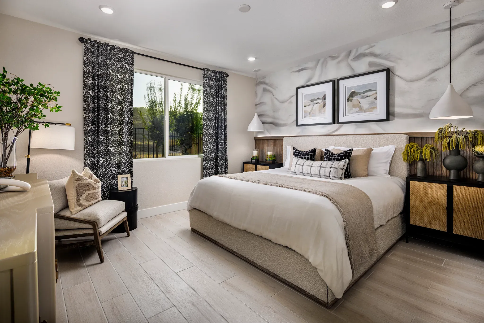 Primary Bedroom of the Dream Model Home