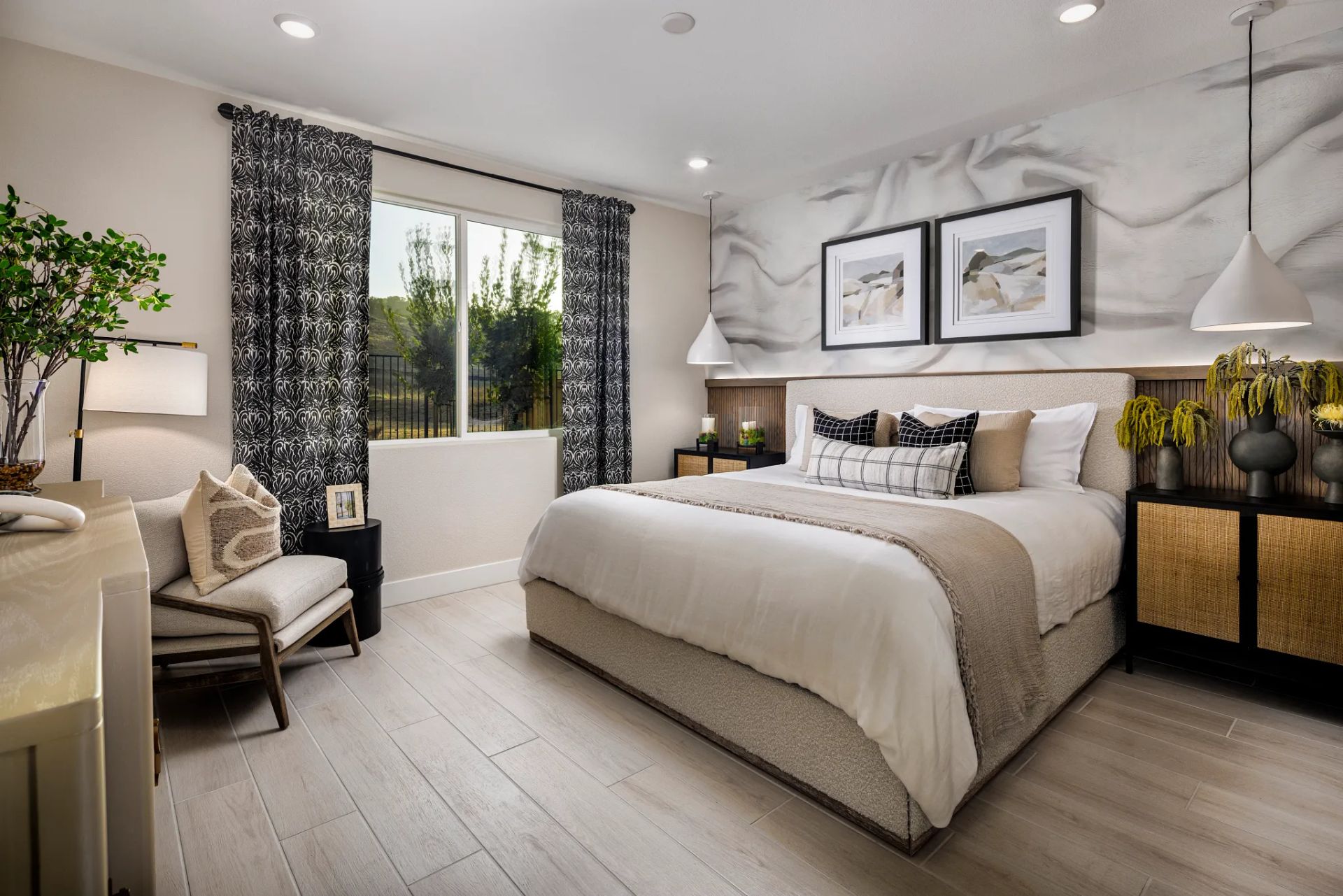 Primary Bedroom of the Dream Model Home