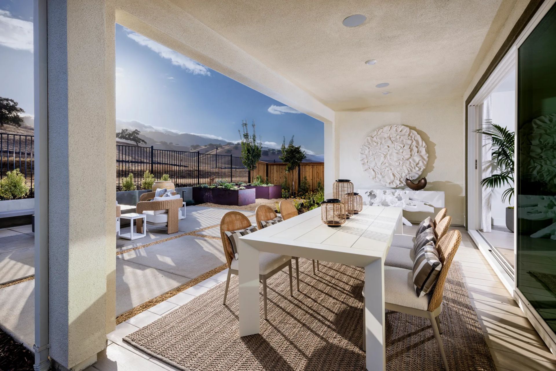 Covered Patio of the Dream Model Home