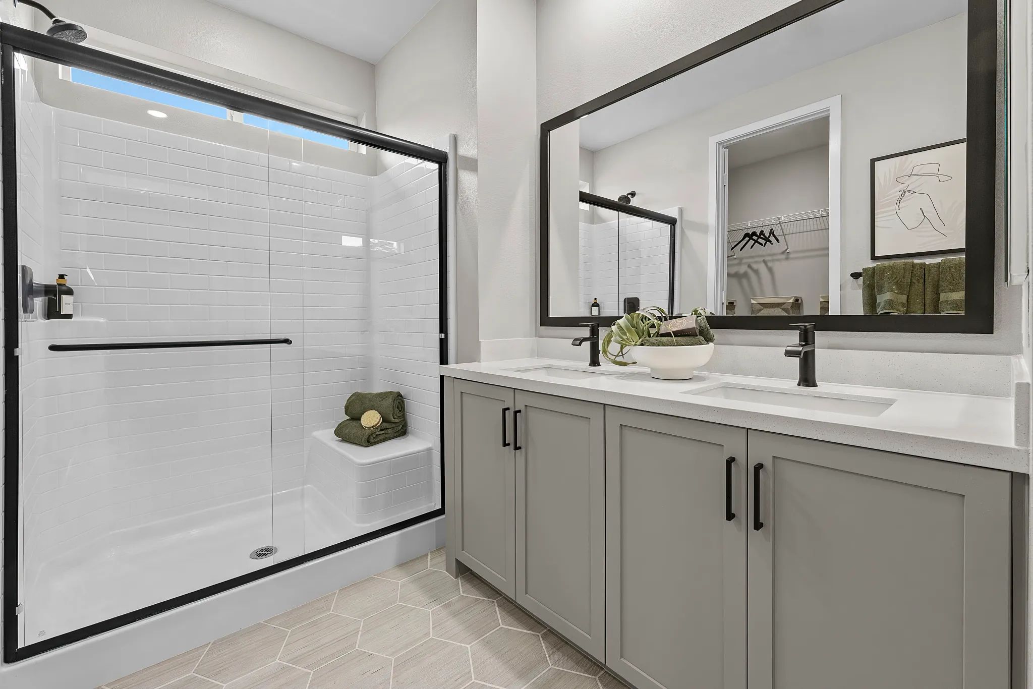 Plan 2 Model Primary Bathroom