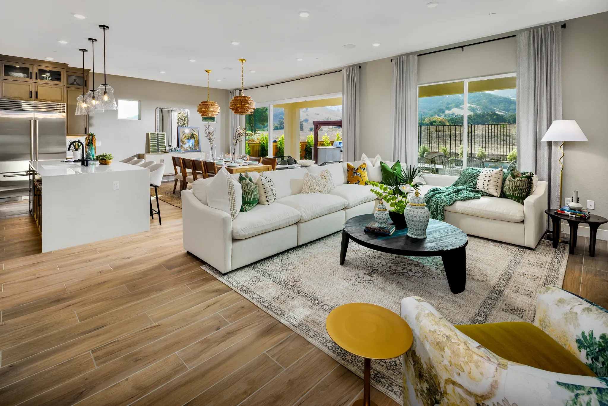 Great Room & Kitchen of the Liberty Model
