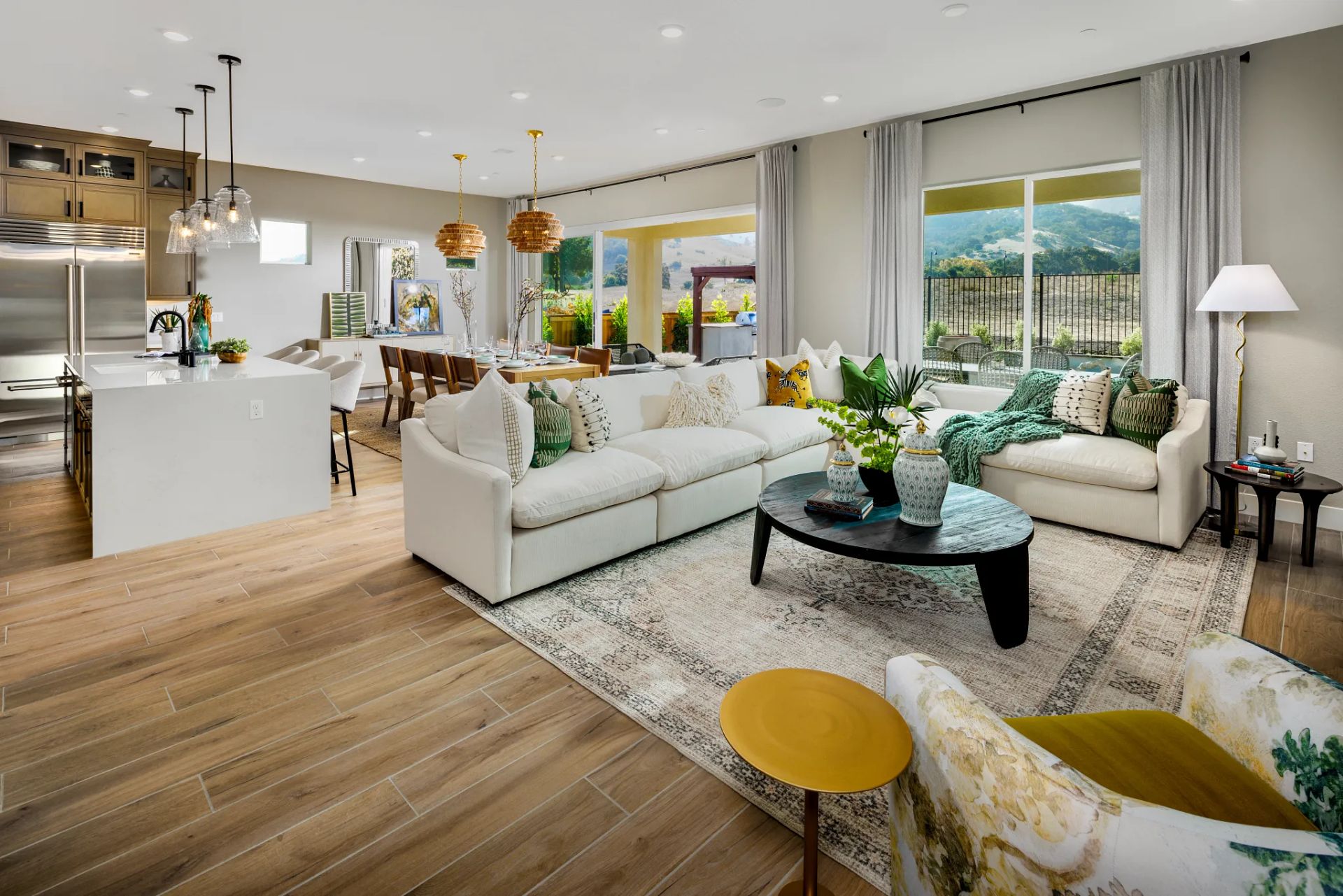 Great Room & Kitchen of the Liberty Model