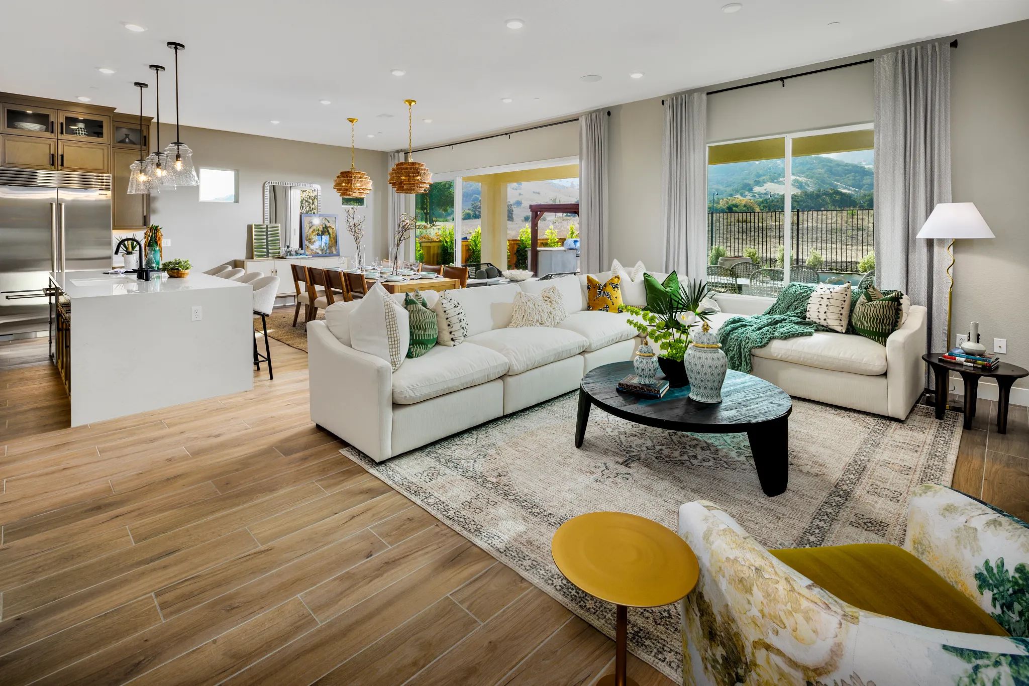 Great Room & Kitchen of the Liberty Model
