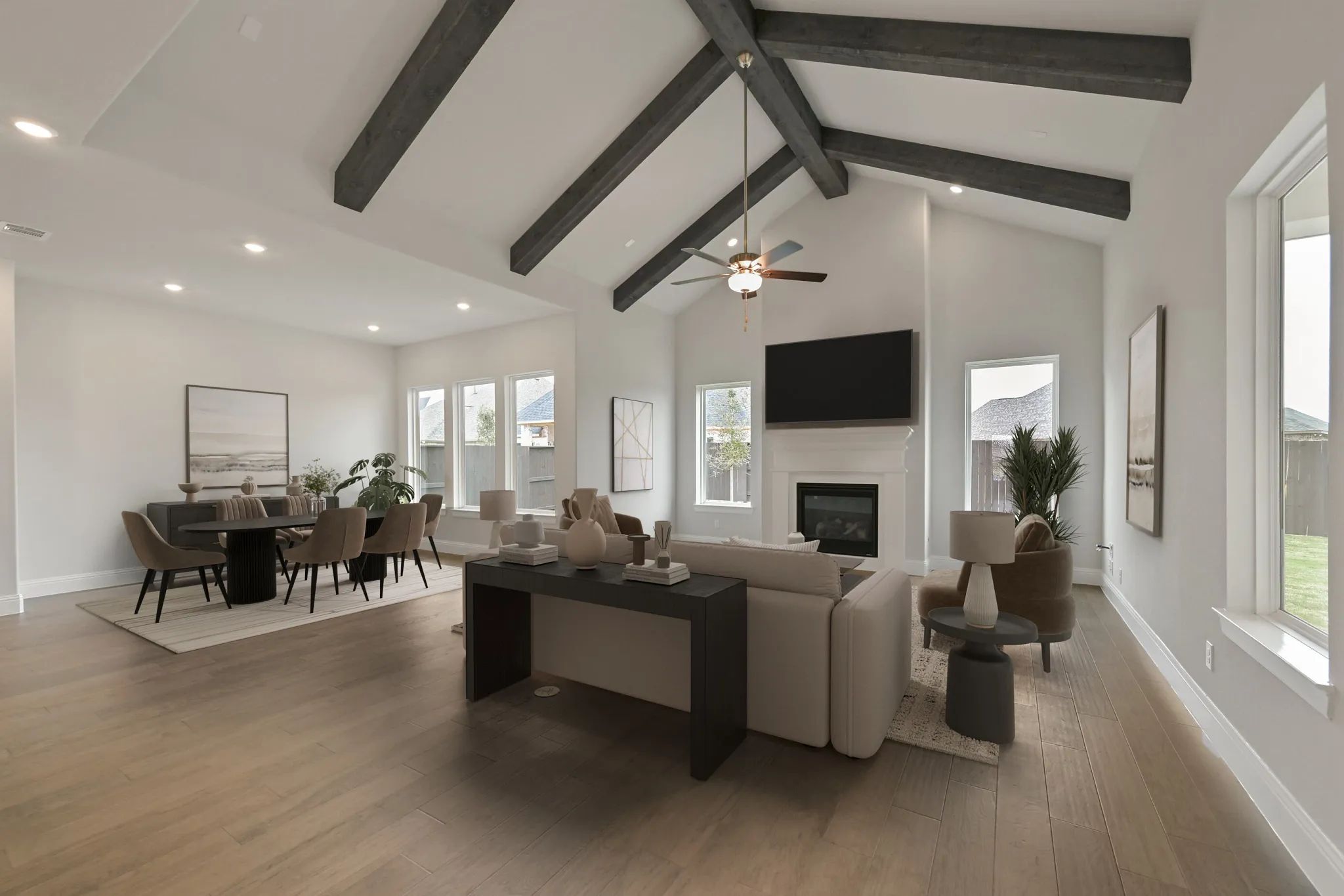 Plan 6060 Great Room - Staged