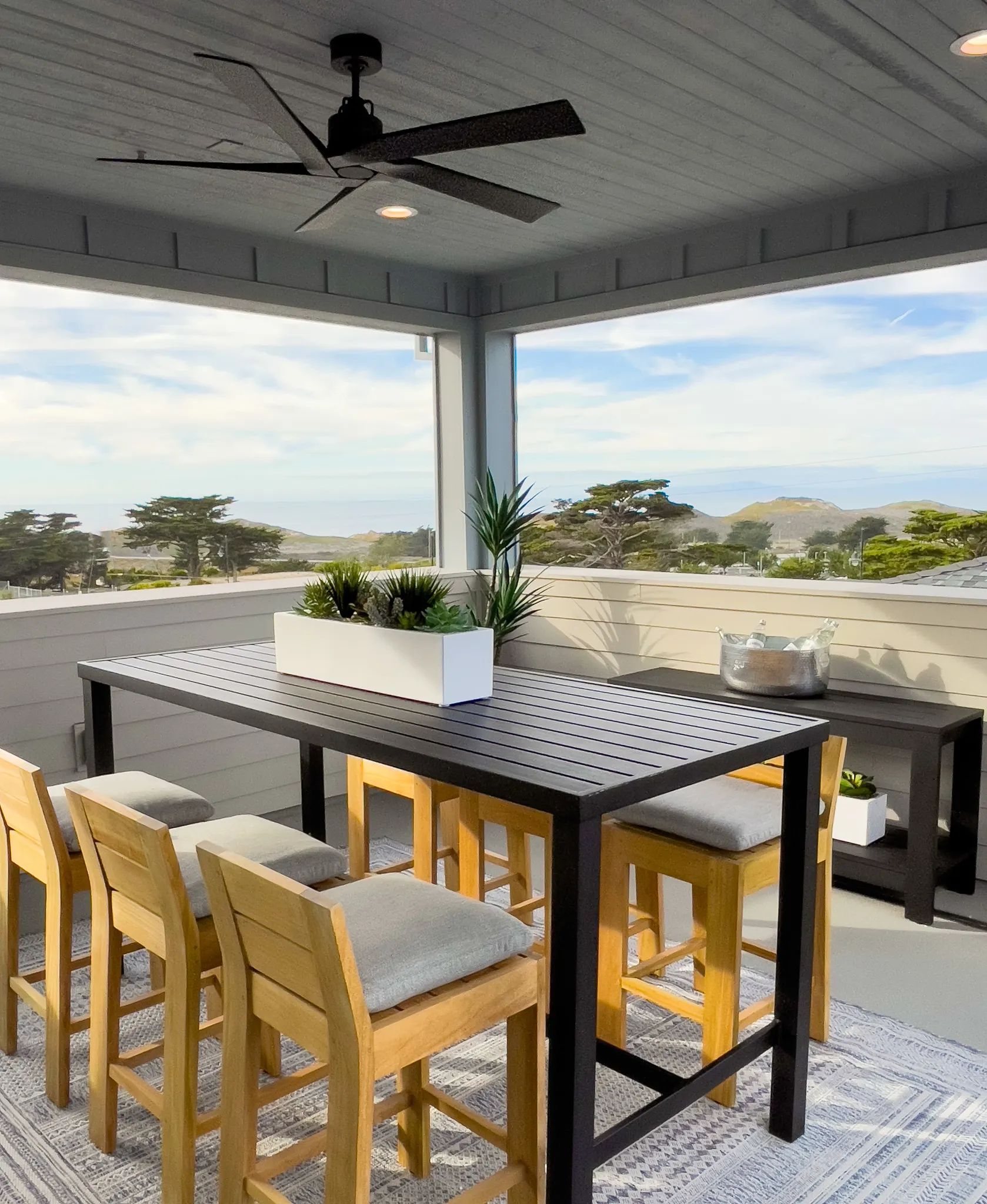 Sky House Plan 1X Model Rooftop Deck