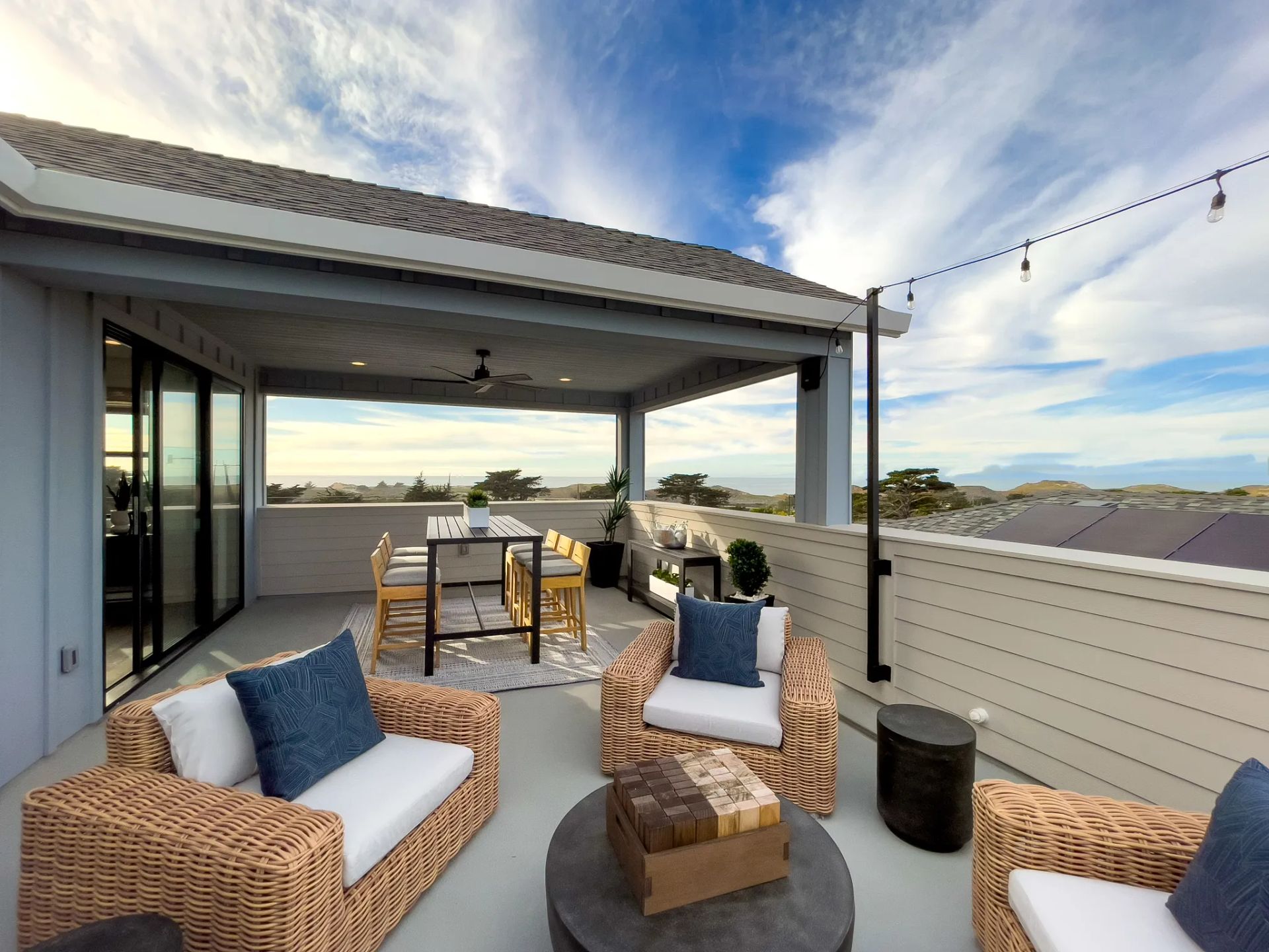 Sky House Plan 1X Model Rooftop Deck