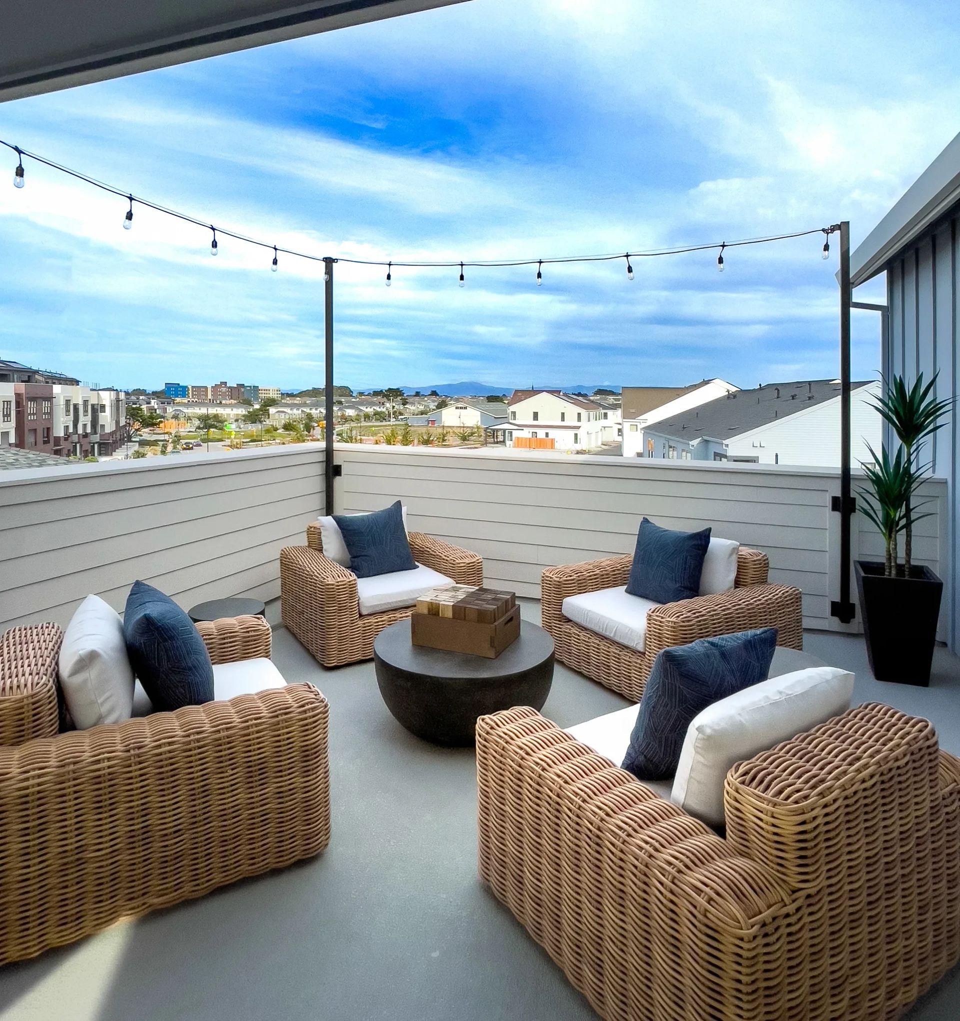 Sky House Plan 1X Model Rooftop Deck
