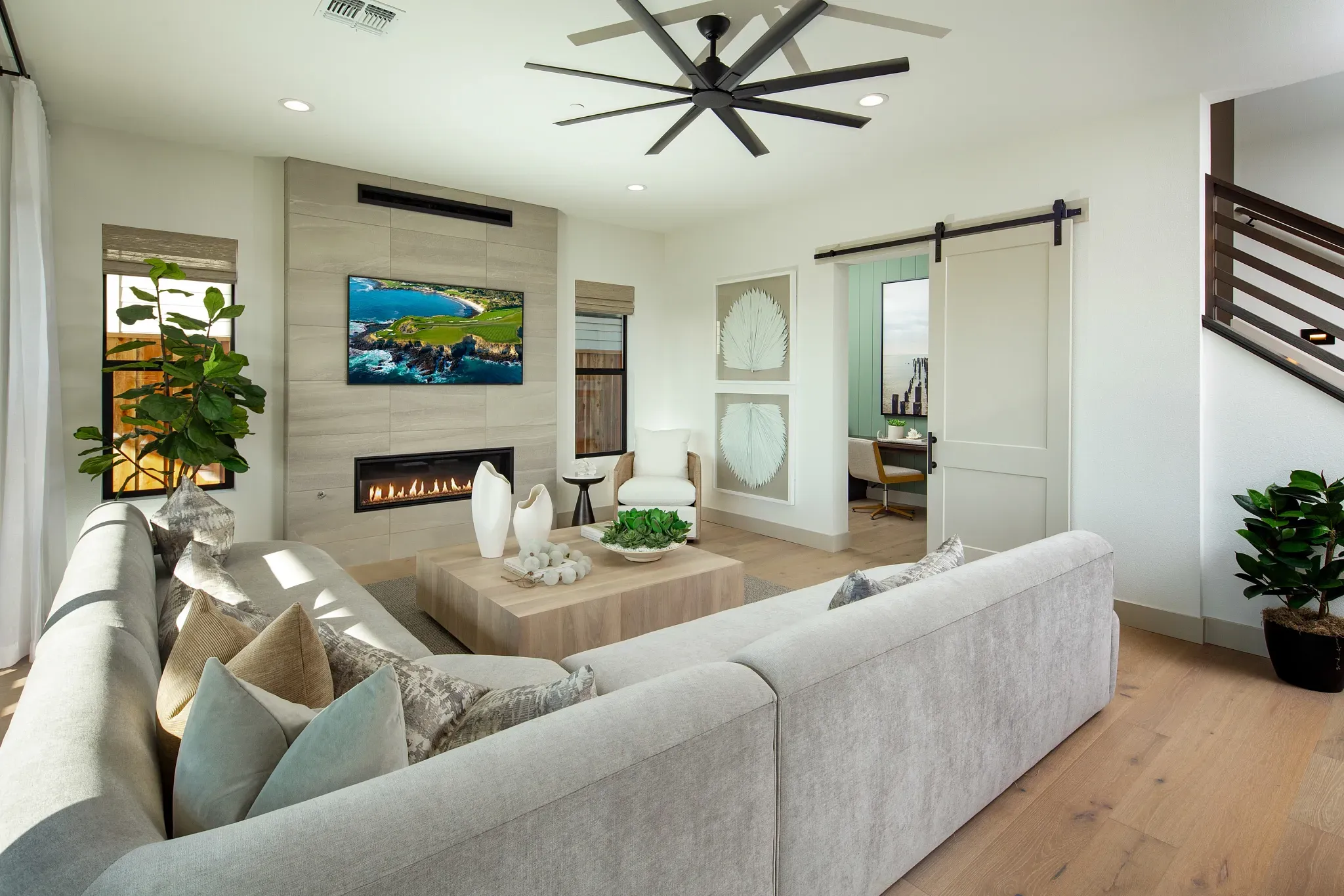 Sky House Plan 3X Model Great Room