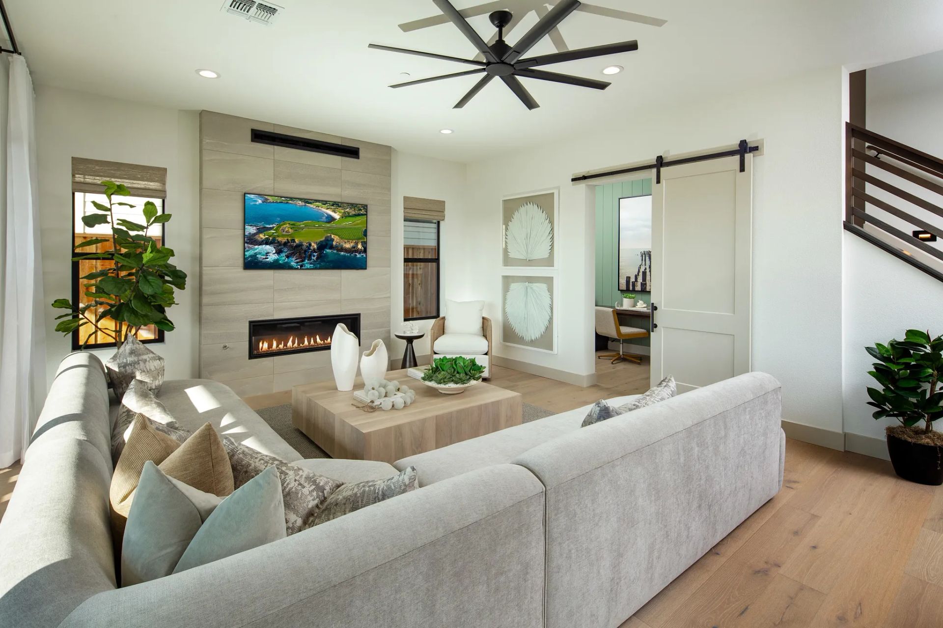 Sky House Plan 3X Model Great Room