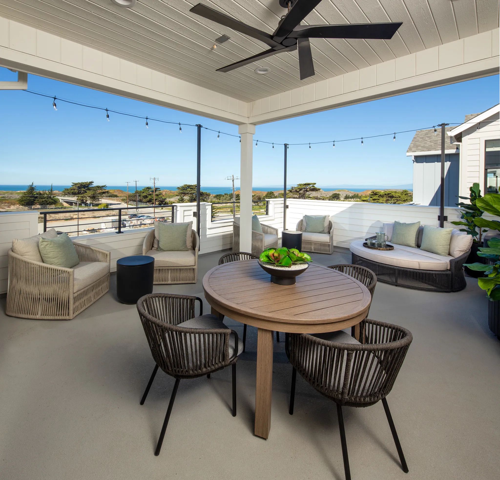 Sky House Plan 3X Model Rooftop Deck