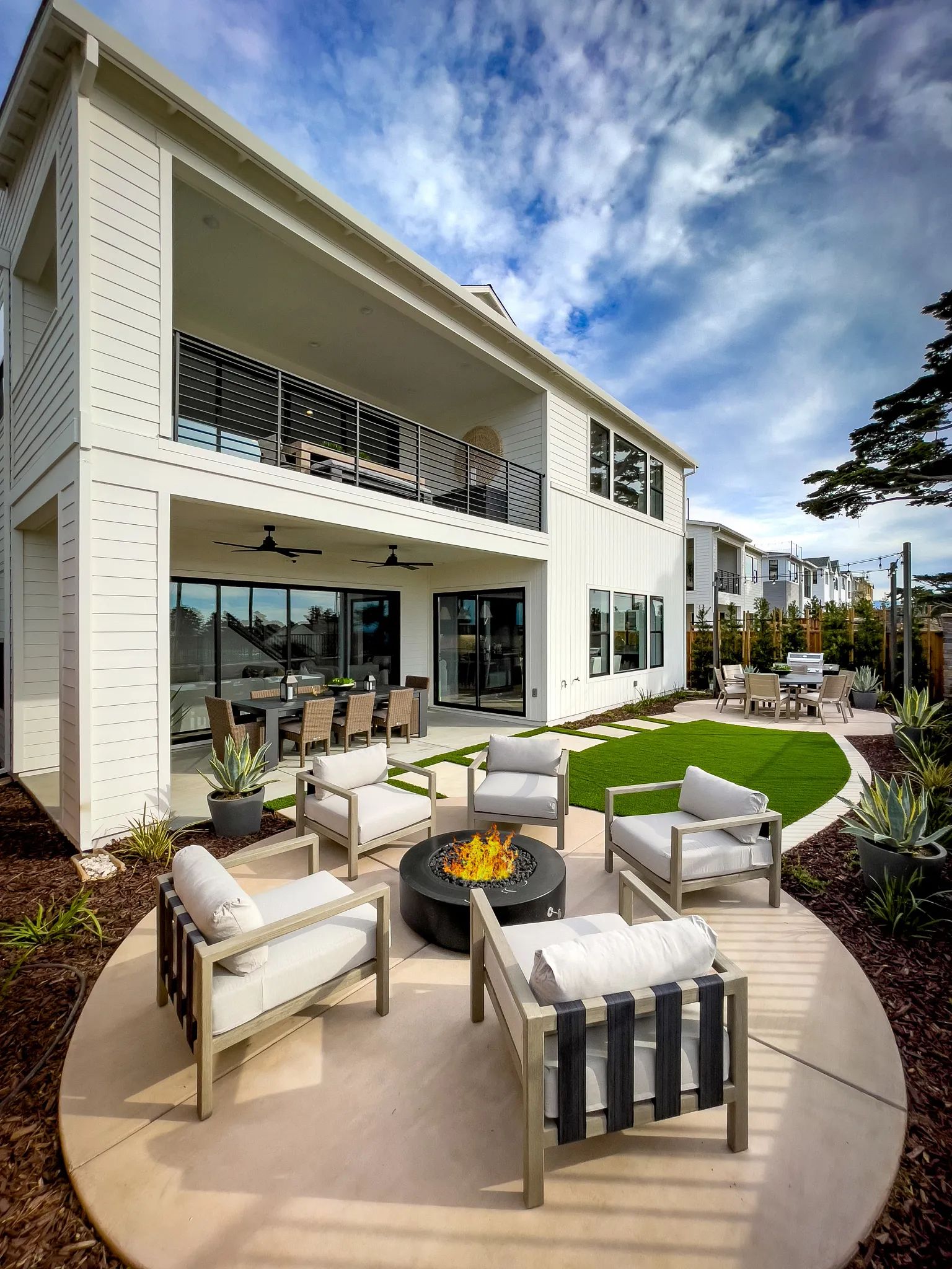 Sky House Plan 3X Model Backyard