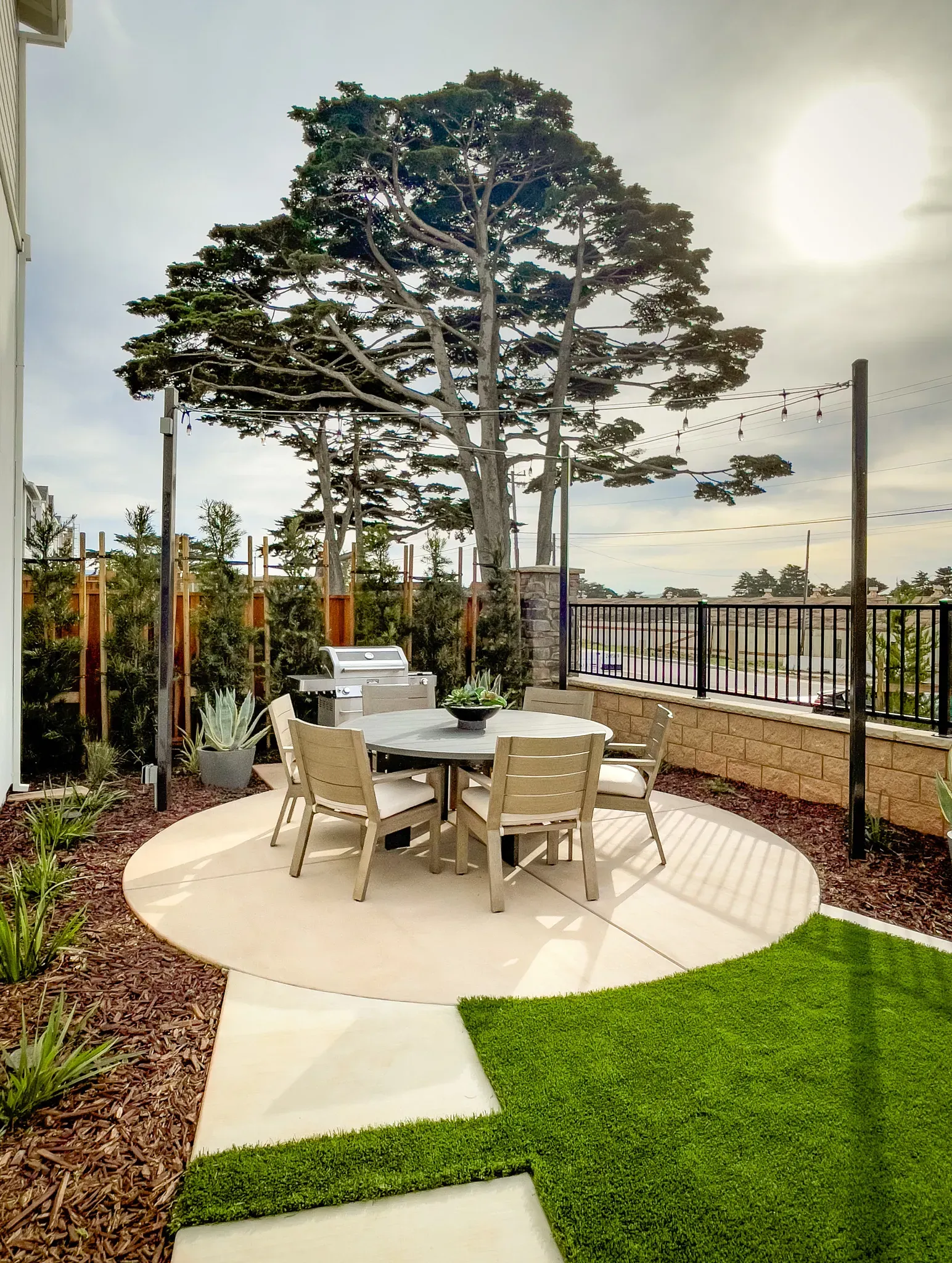 Sky House Plan 3X Model Backyard