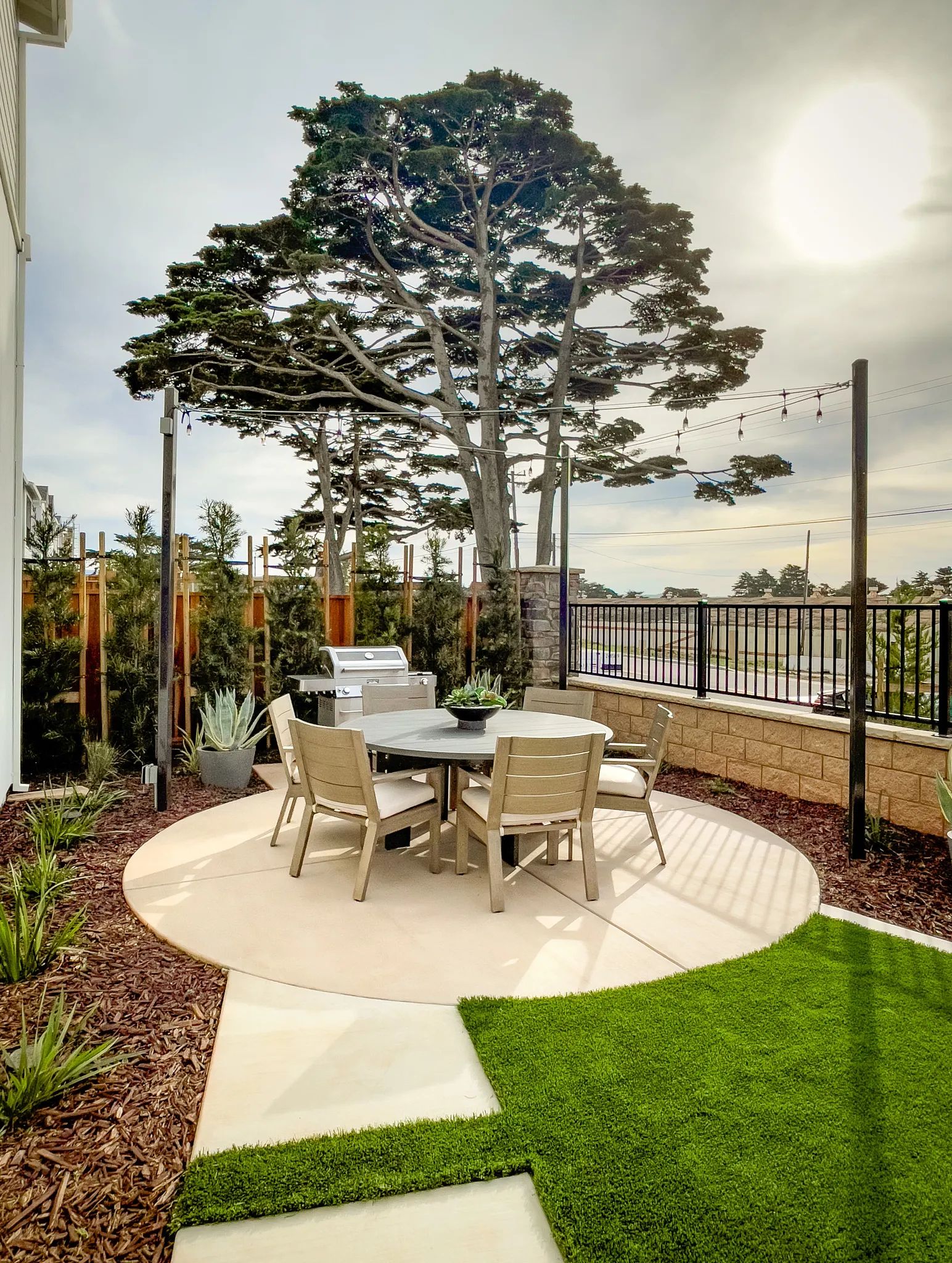 Sky House Plan 3X Model Backyard