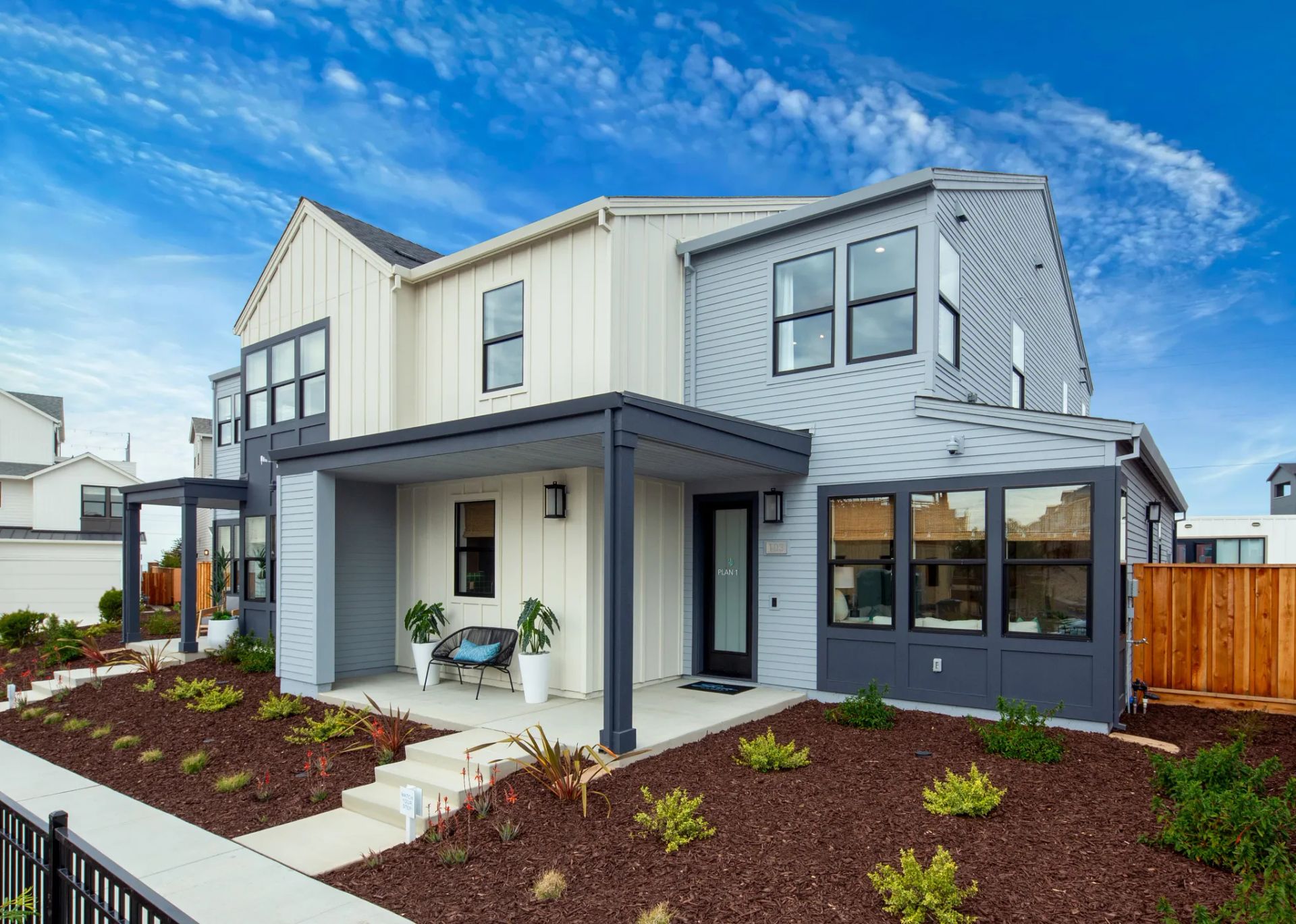 Bay House Plan 3 (left) & Plan 1 (right) Models