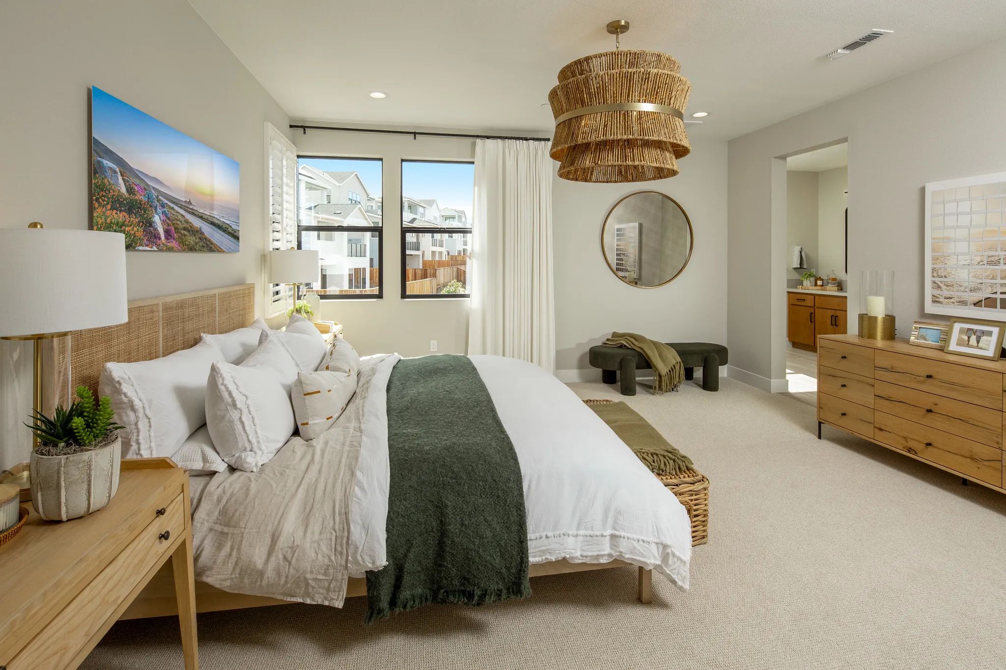 Bay House Plan 1 Model Primary Bedroom