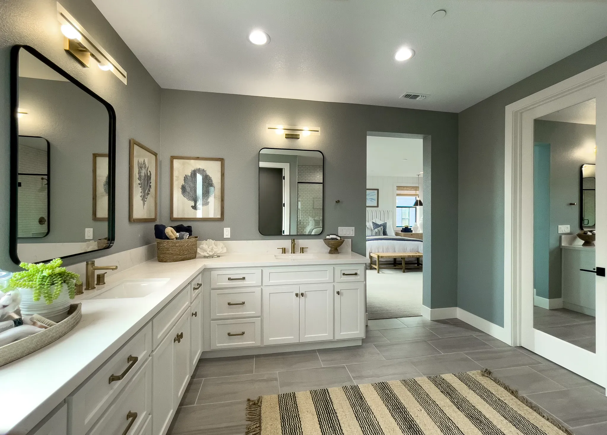 Bay House Plan 2 Model Primary Bathroom