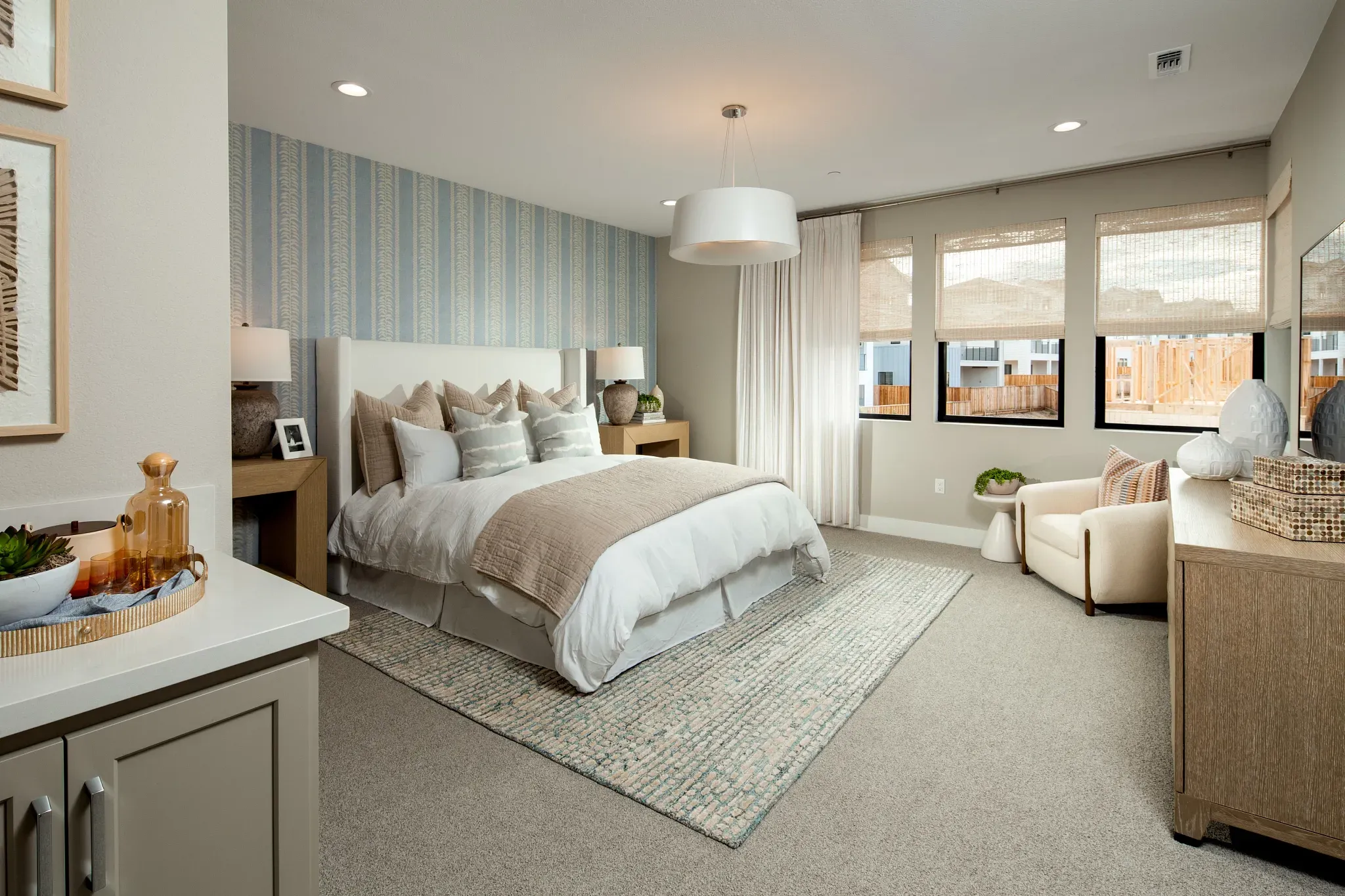 Bay House Plan 3 Model Primary Bedroom