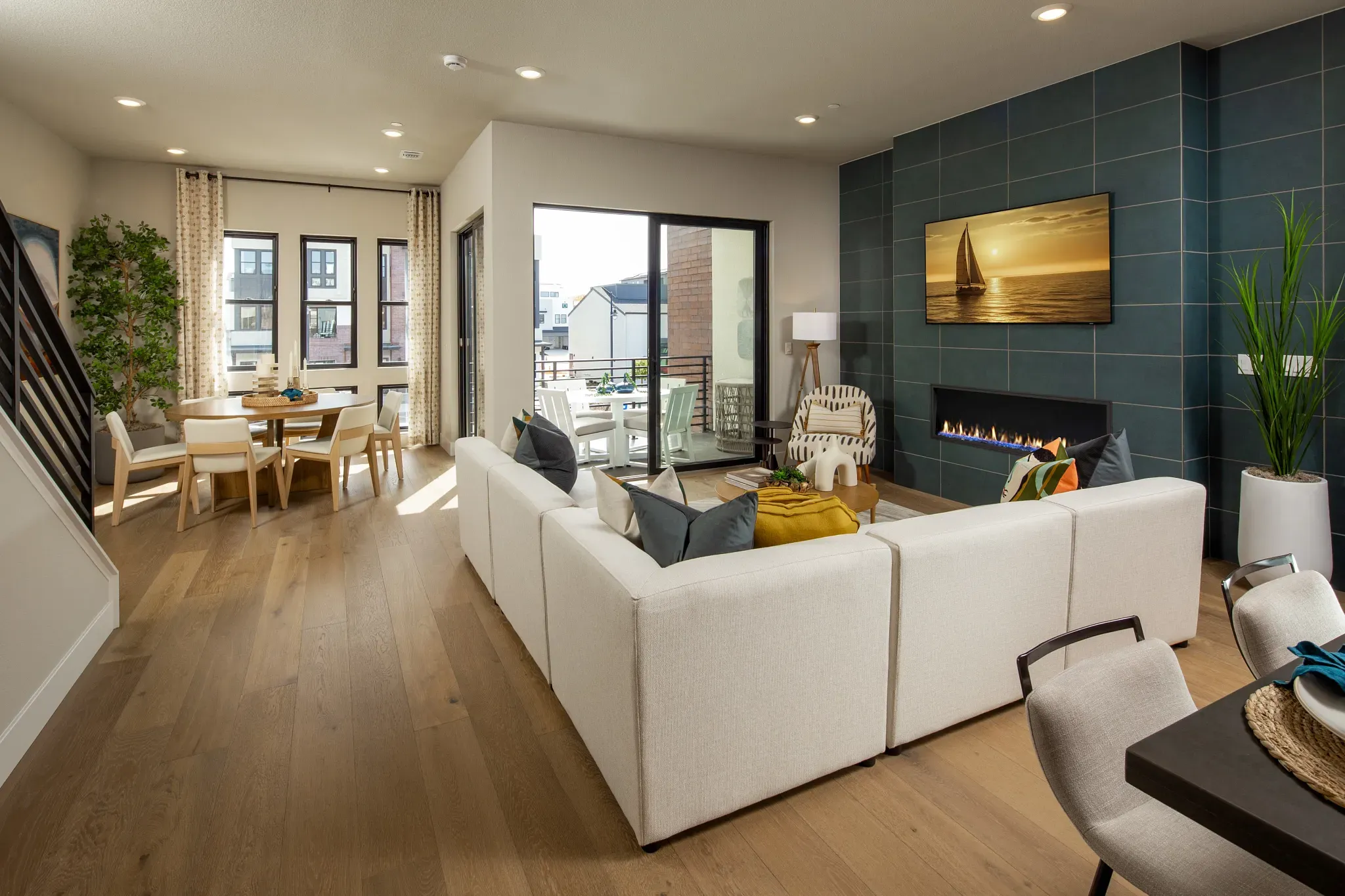 Plan 2 Model Great Room & Dining