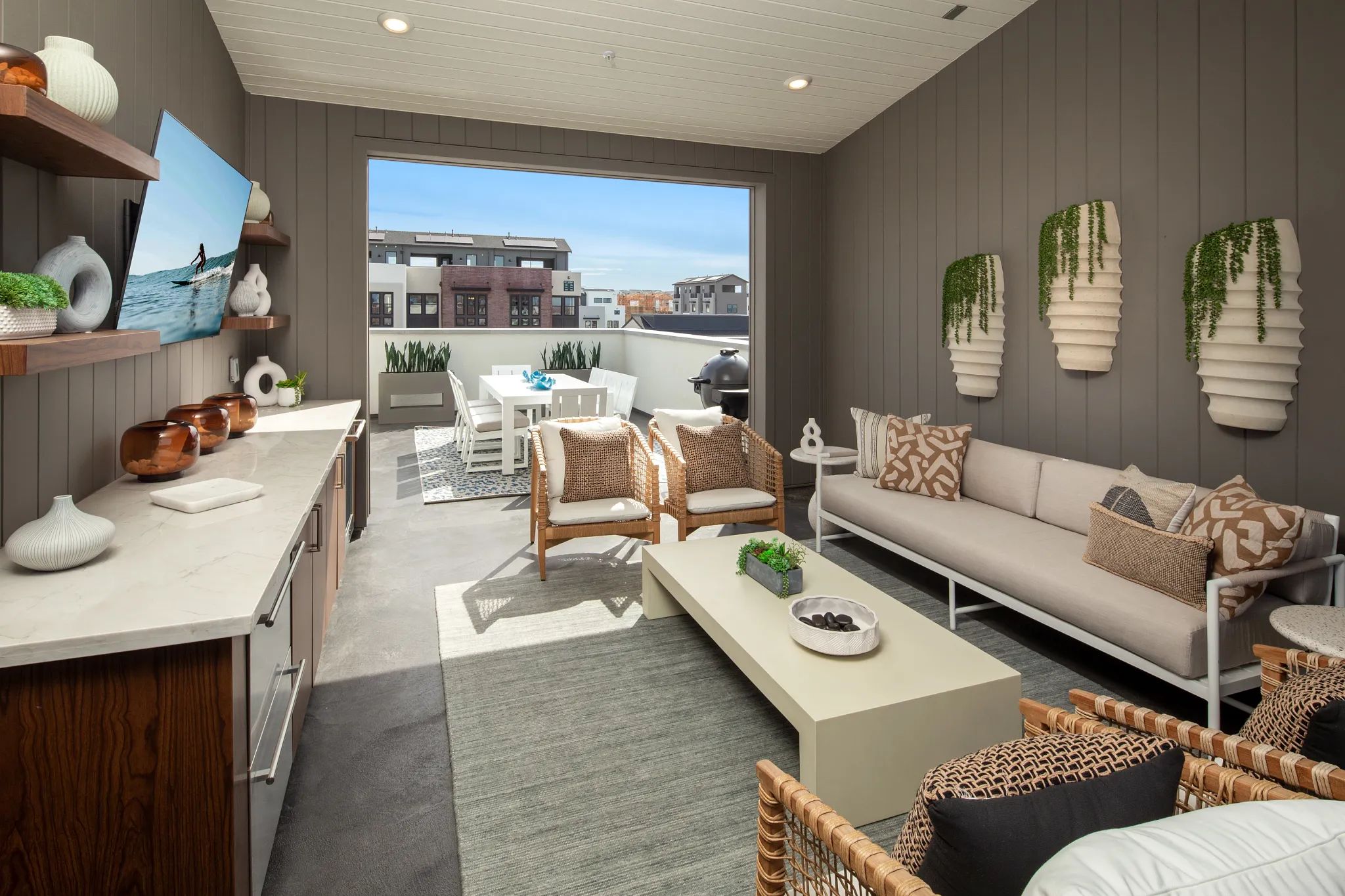 Plan 2 Model Covered Rooftop Deck