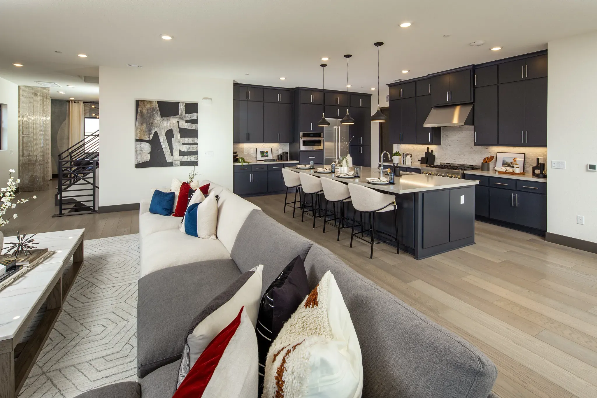 Rooftops Plan 5 Great Room & Kitchen
