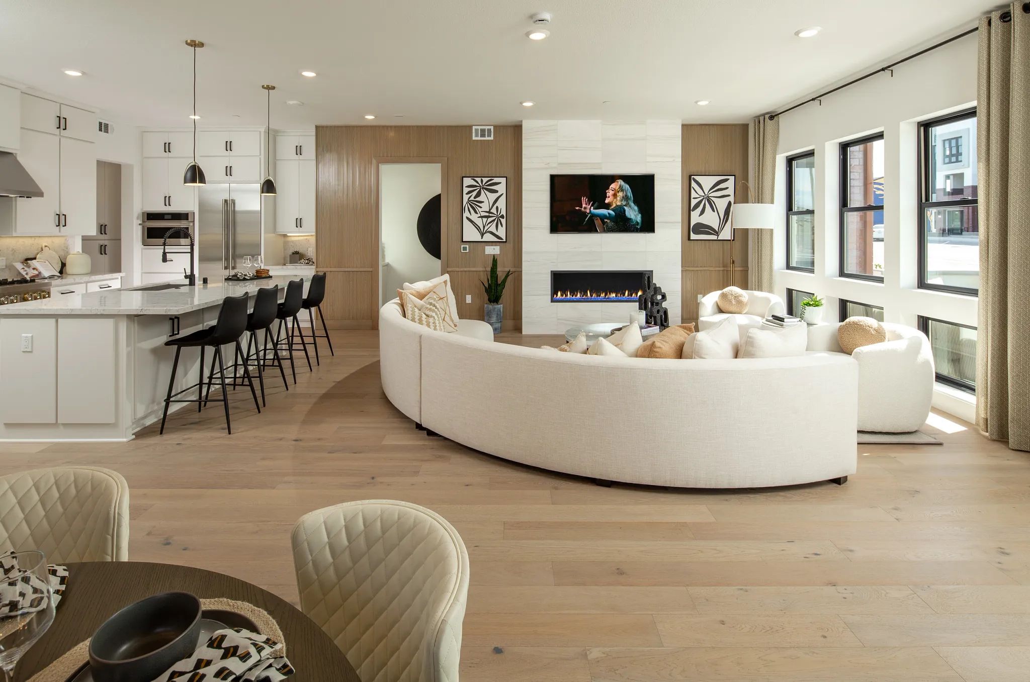 Rooftops Plan 1 Great Room & Kitchen