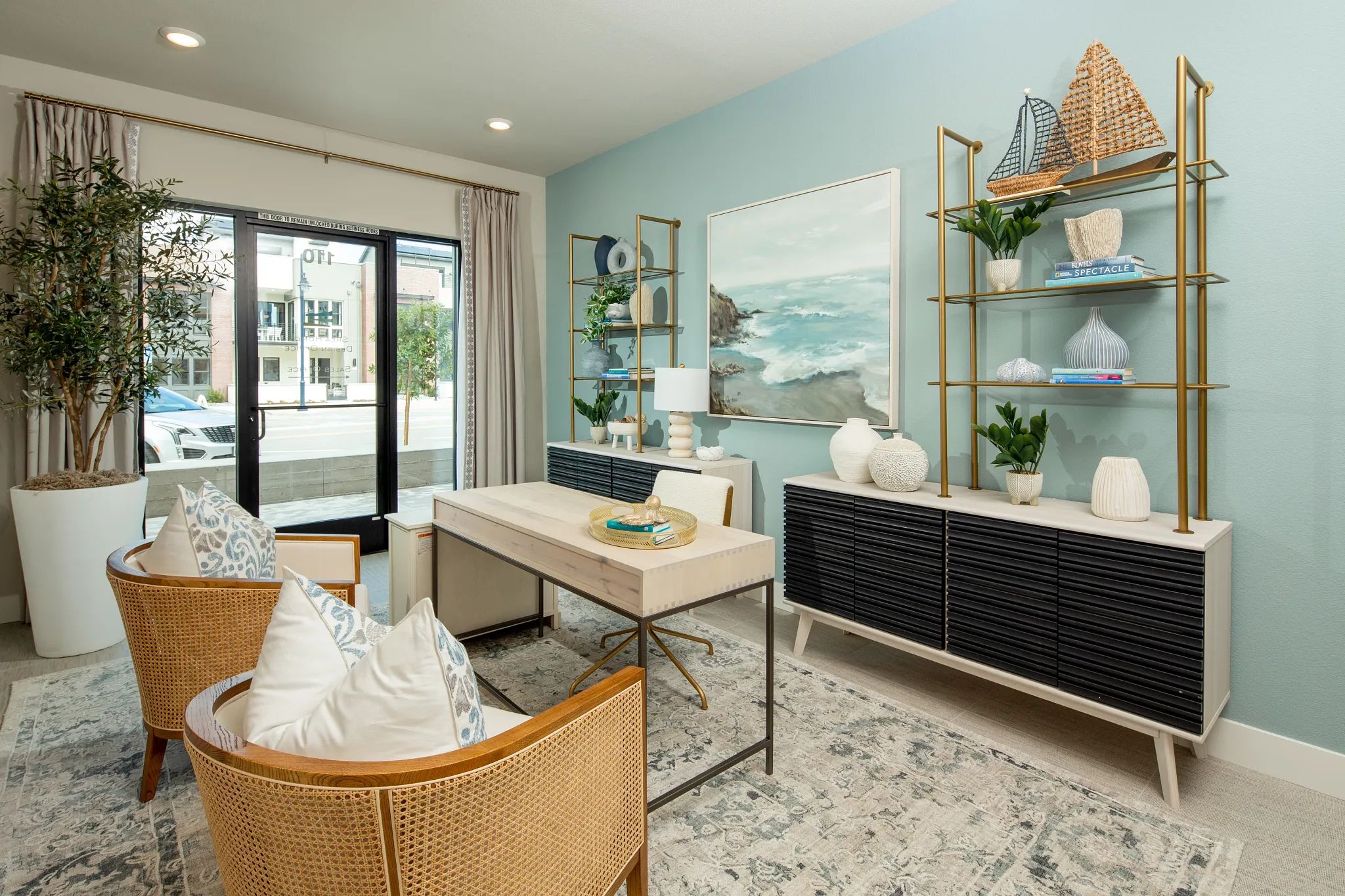 Rooftops Plan 4 First Floor Retail Space as Office