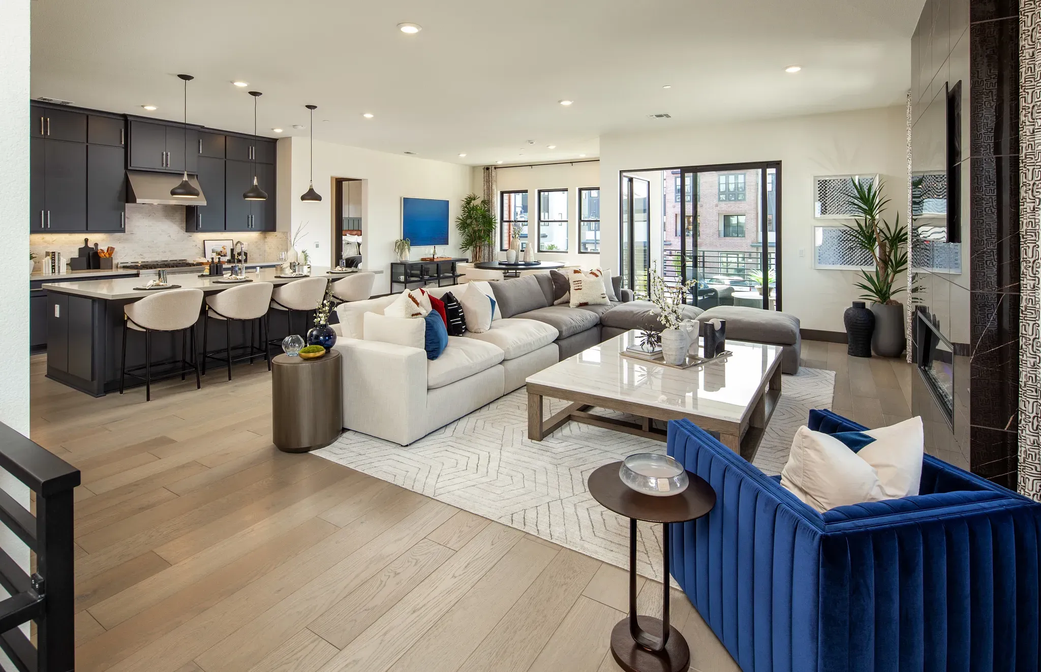 Rooftops Plan 5 Great Room & Kitchen