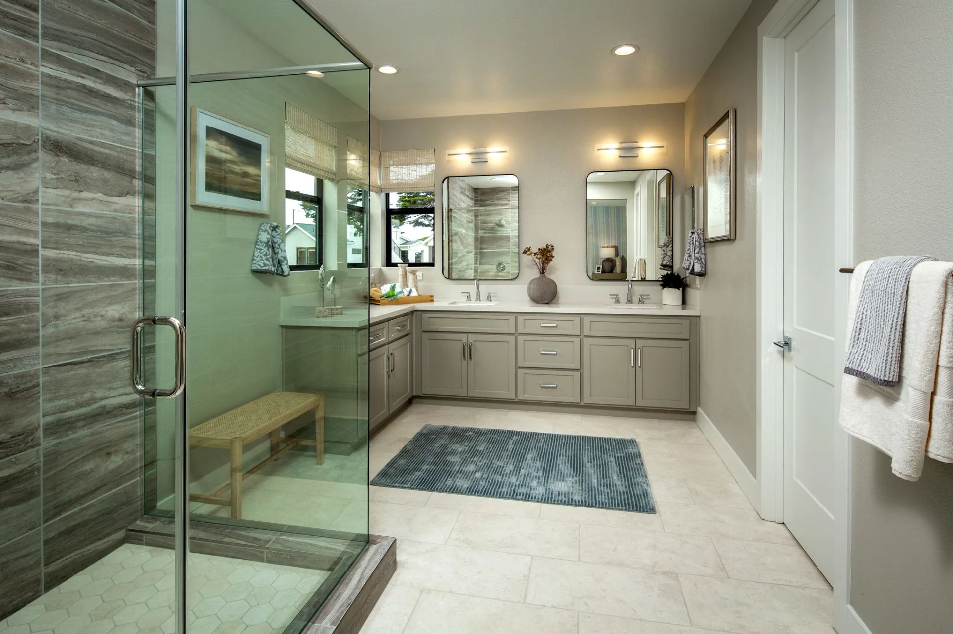 Bay House Plan 3 Model Primary Bathroom