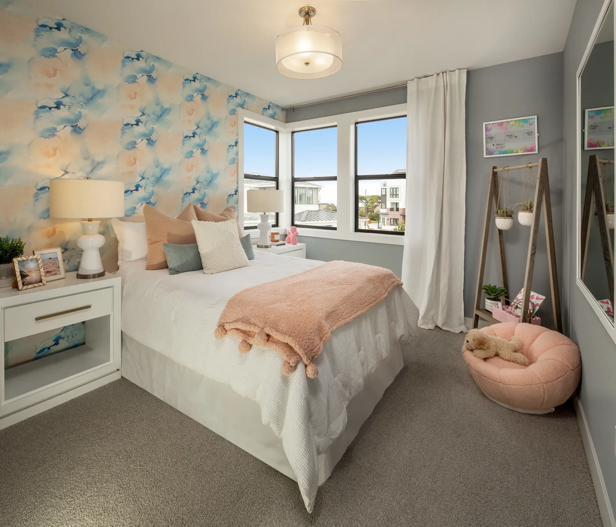 Bay House Plan 3 Model Bedroom