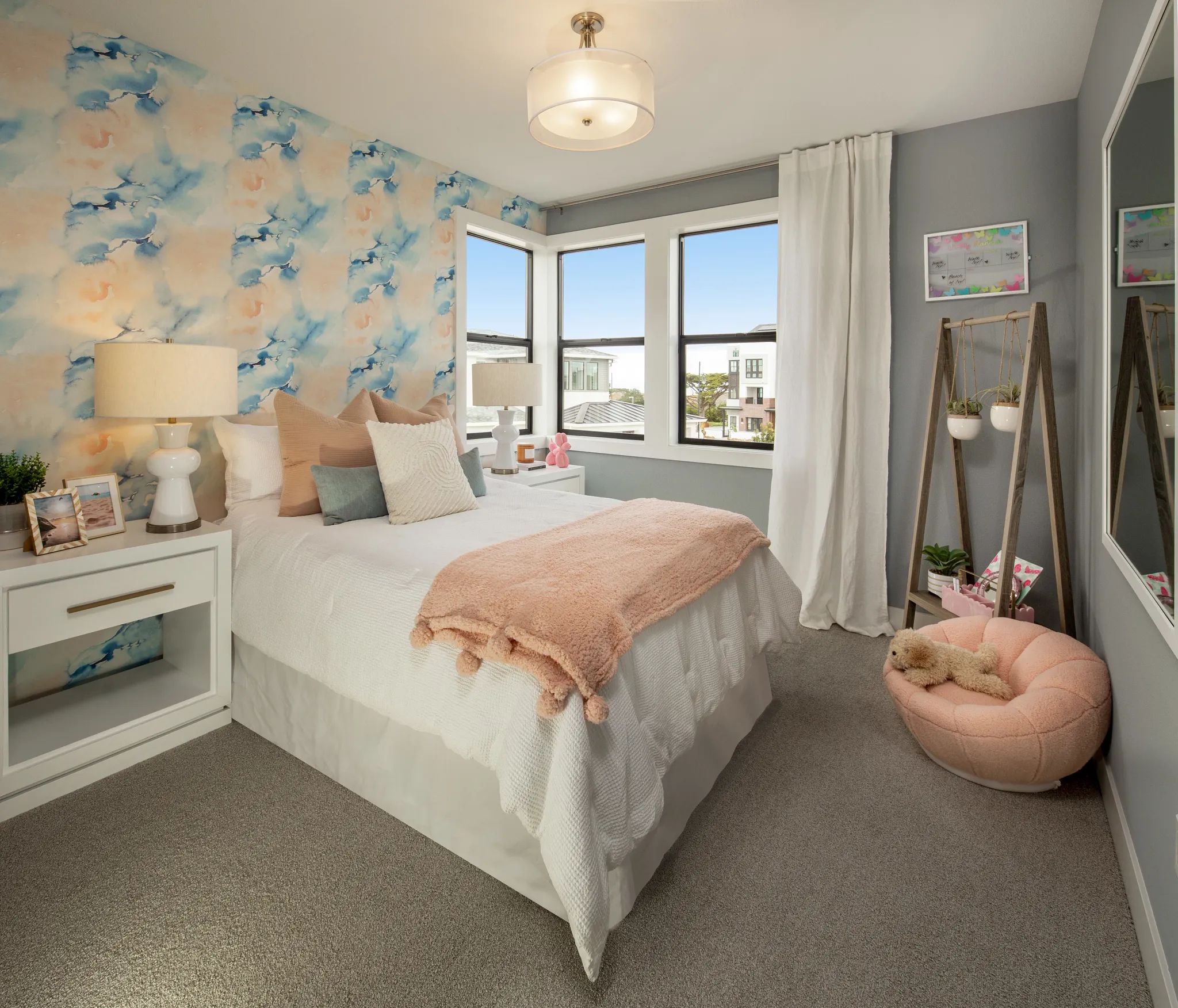 Bay House Plan 3 Model Bedroom
