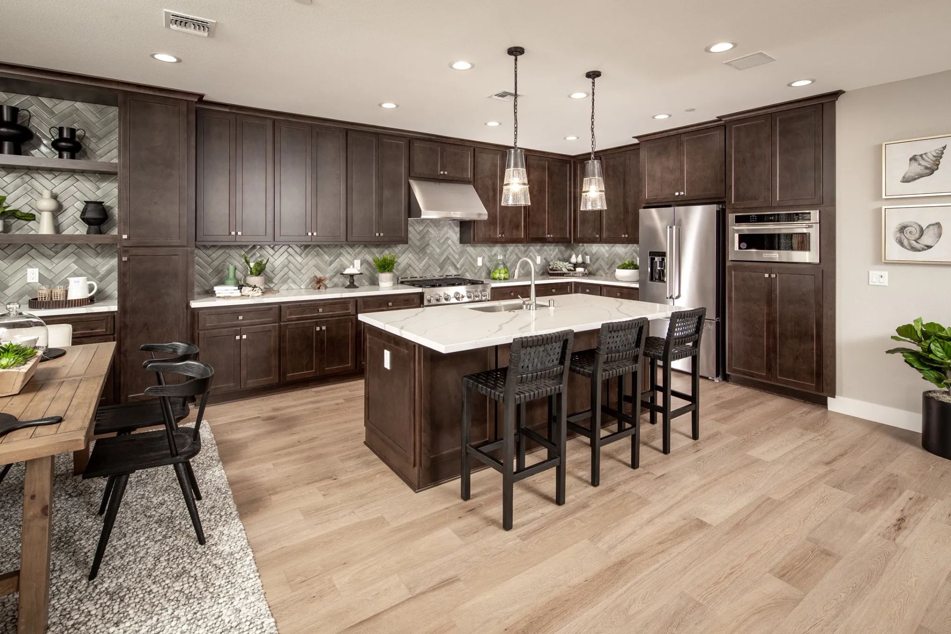 Bay House Plan 4 Model Kitchen